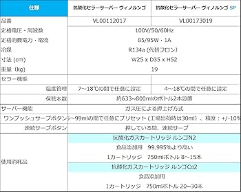 抗酸化セラーサーバー　ヴィノルンゴ Amazon.co.jp: (VinoLungo) 抗酸化セラー ヴィノルンゴ（7-18