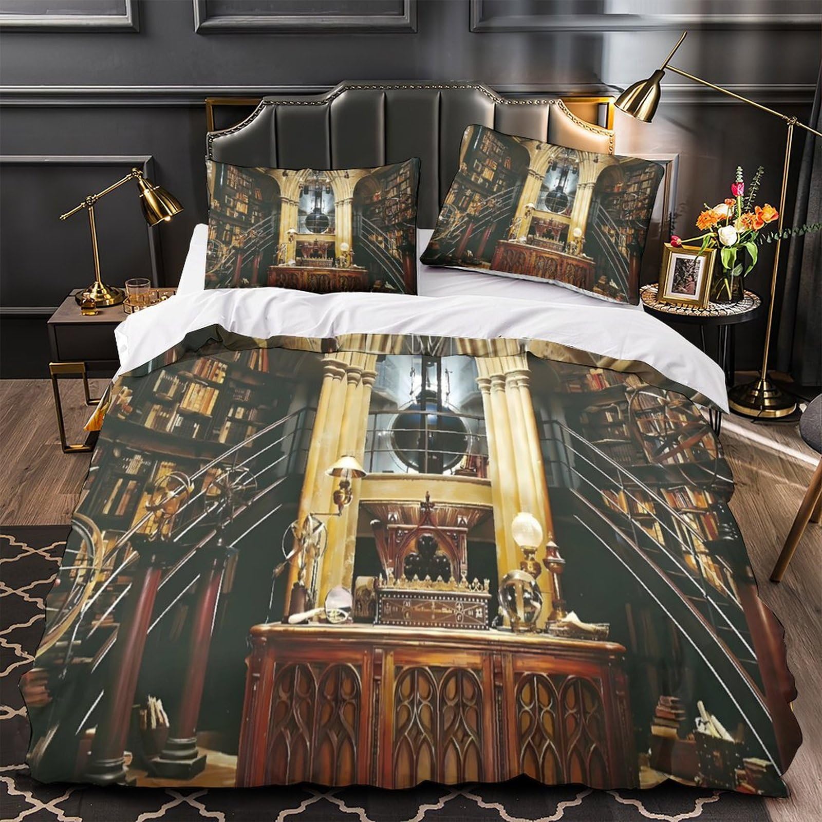 Parure de lit basketball king size 220x240cm avec housse de couette en microfibre