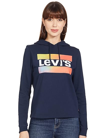 Women's Cotton Blend Hooded Neck Sweatshirt