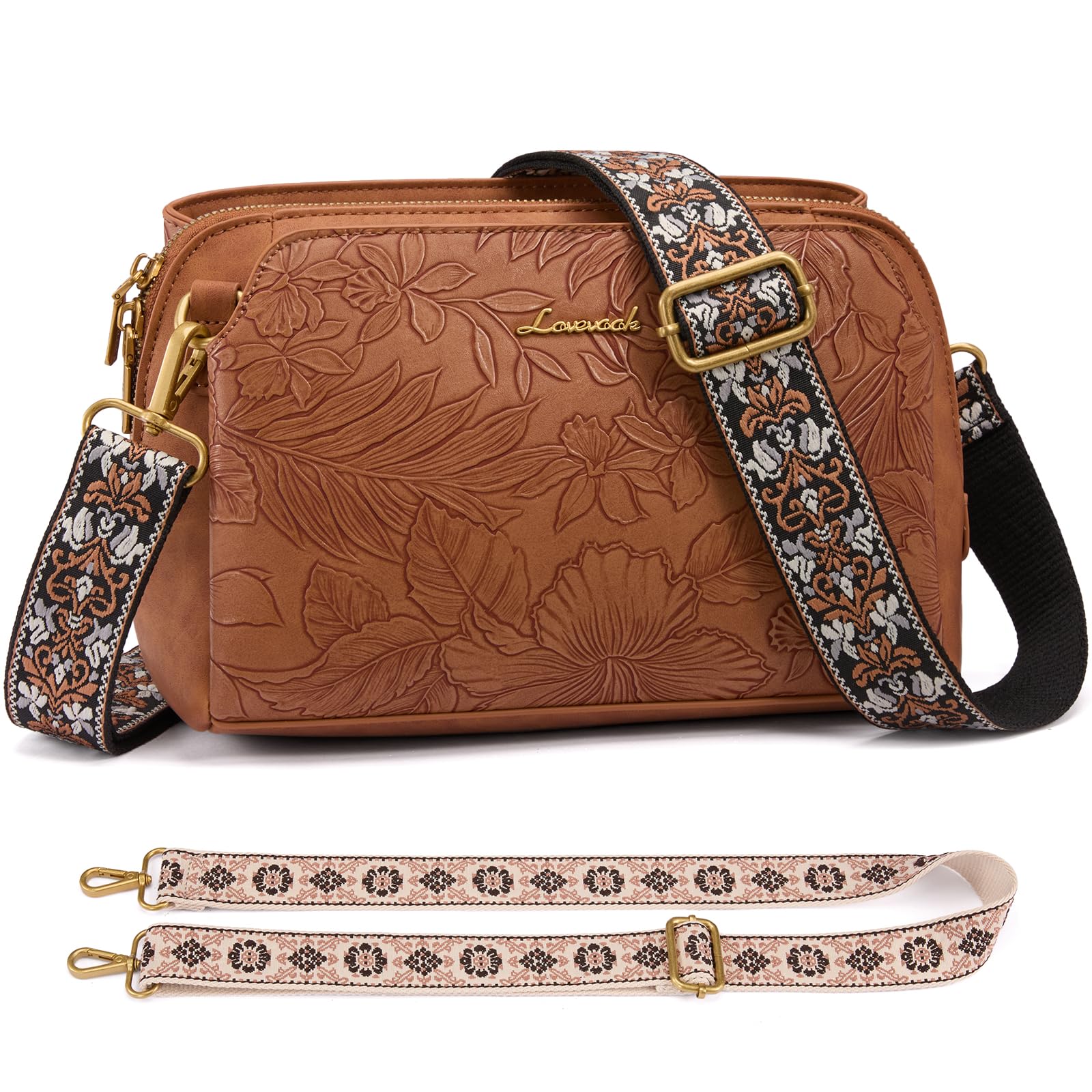LOVEVOOK Umhängetasche Damen, Kleine Handtasche, Schultertasche Mittelgroß