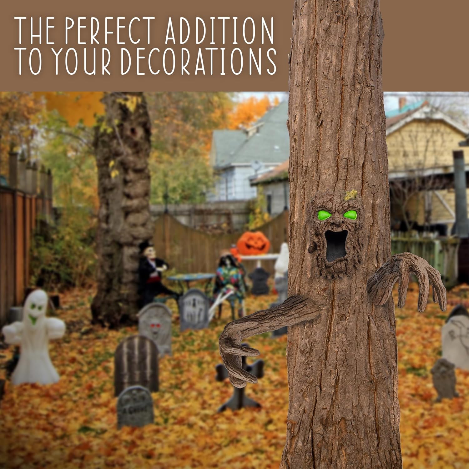 Transform Your Garden with the Tree Bark Monster: A Spooky Must-Have for Halloween!