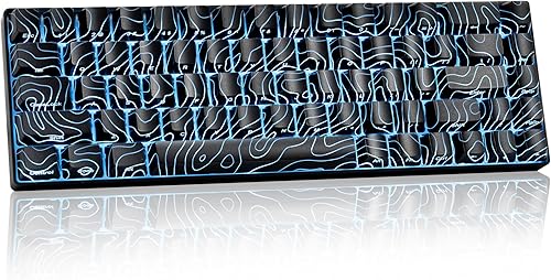 OHY Teclado para juegos 60 por ciento, XVX HE68 Teclado de disparo rápido con interruptores magnéticos de efecto Hall, marco de aluminio CNC, tasa