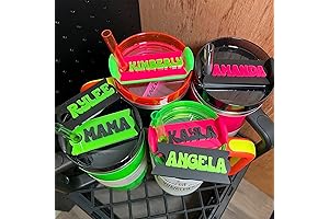 Illuminated Personalization: Stanley Neon Tumbler Name Plates