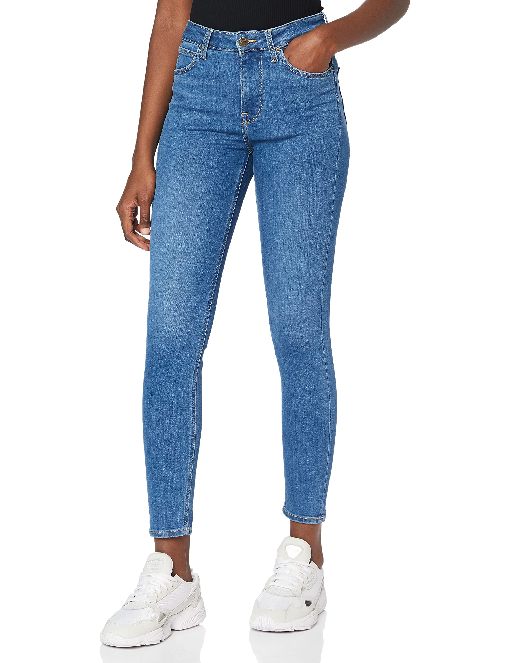 Lee Womens SCARLETT HIGH Jeans, Mid Madison, 31W / 33L