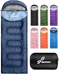 Sportneer Sac de couchage, 3-4 Saisons Sacs de couchage pour adultes Enfants Chaleureux Cold Weather Imperméable Léger Portable sac de couchage pour adultes Garçons Filles Camping Randonnée Backpacking Outdoor Travel