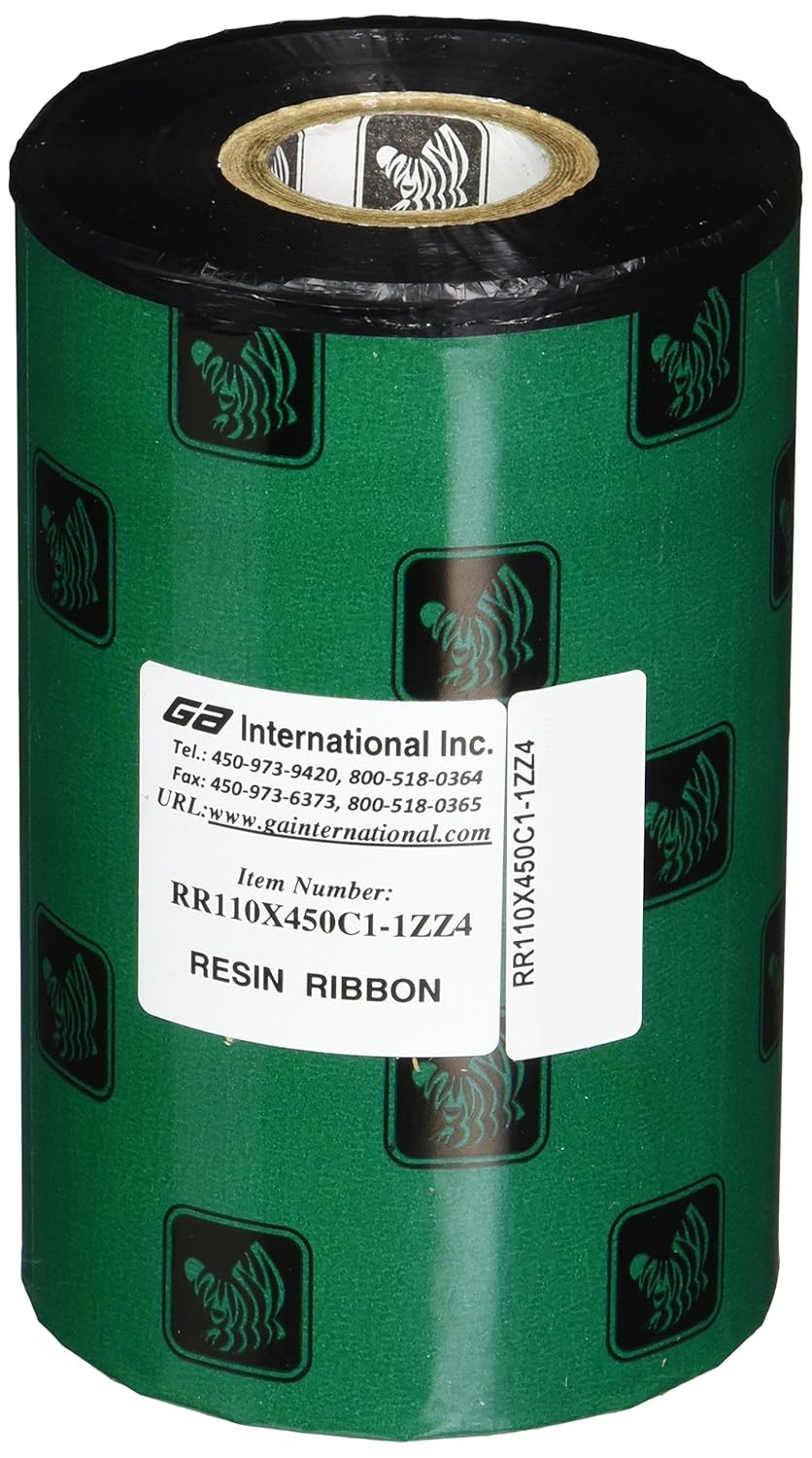 Amazon.com: Zebra thermal transfer ribbon 4.3" x 1476' / 110mm x 450m ...