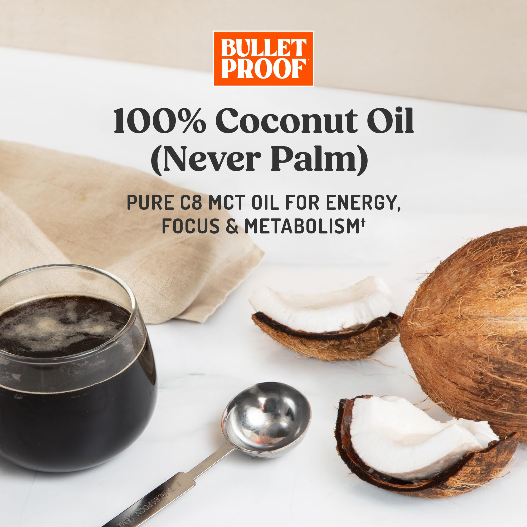 Bulletproof Brain Octane C8 MCT Oil, Non-GMO, 32 oz – 100% C8 from Coconut — Amazon image 6
