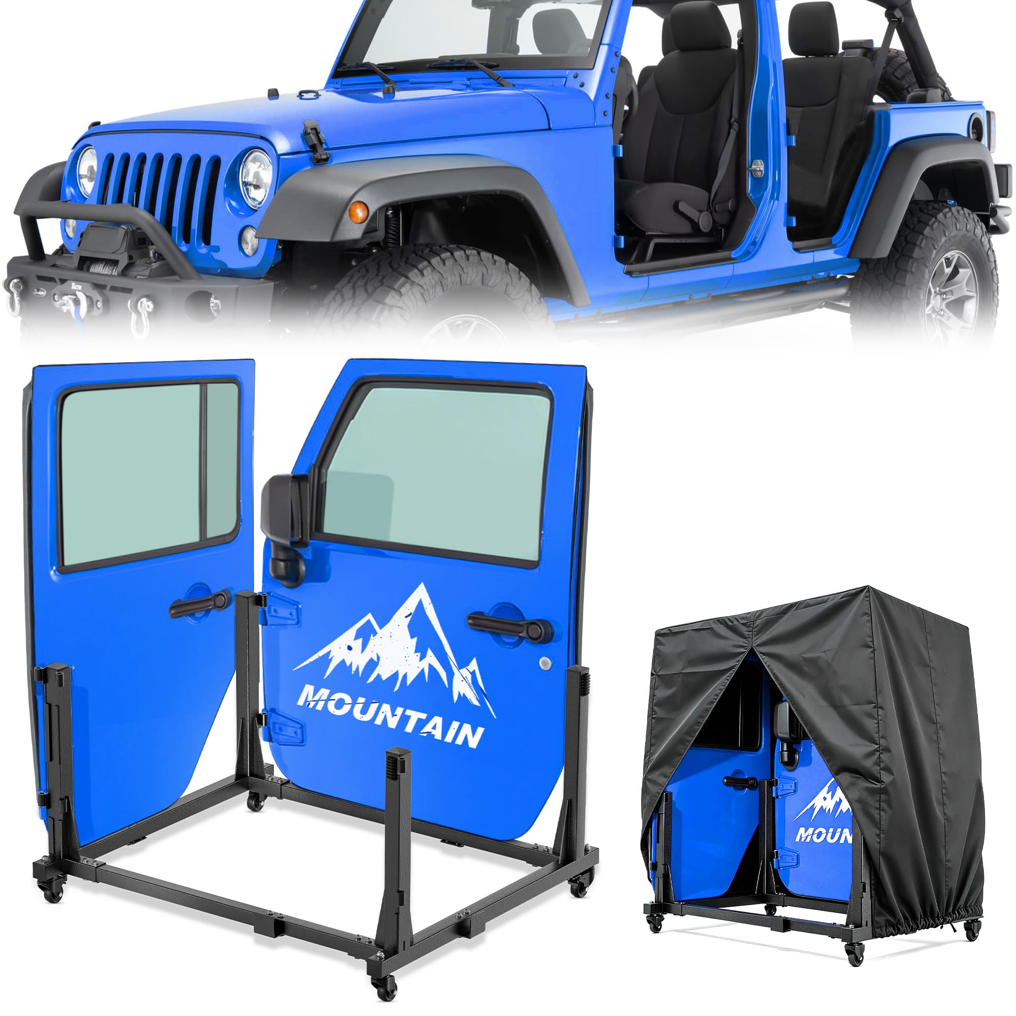 ジープ　ラングラー JL JK ハードトップ スタンド　　ハンガー　ホルダー Amazon.co.jp: EYOUHZ 車用ドア収納ラック ブラケットハンガーホルダー