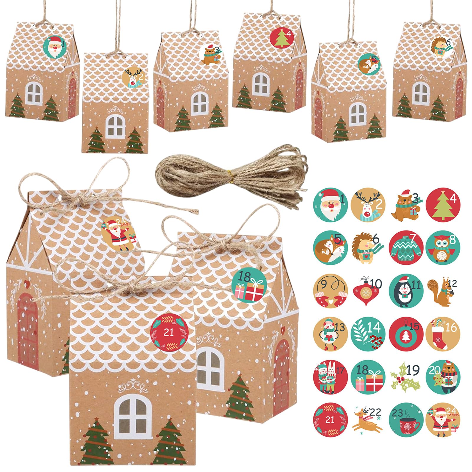 Amazon.co.jp: アドベントカレンダー 2025 箱 クリスマス ボックス