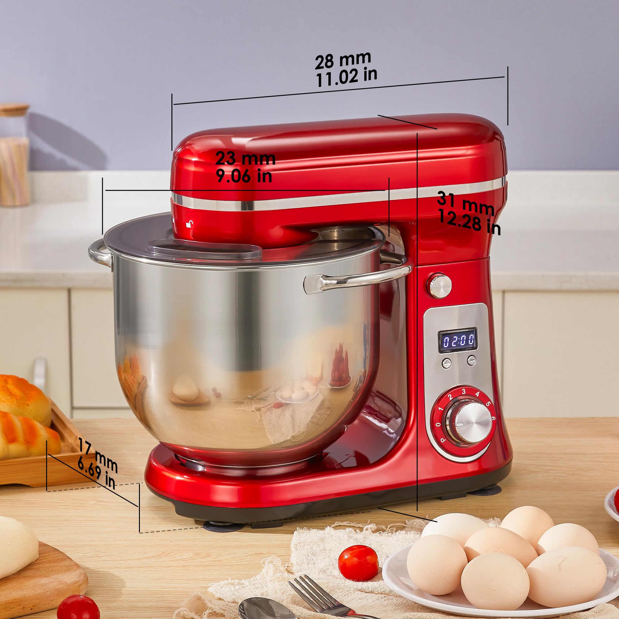 Amazon.com: Biolomix Küchen Elektro Standmixer,6 Gang