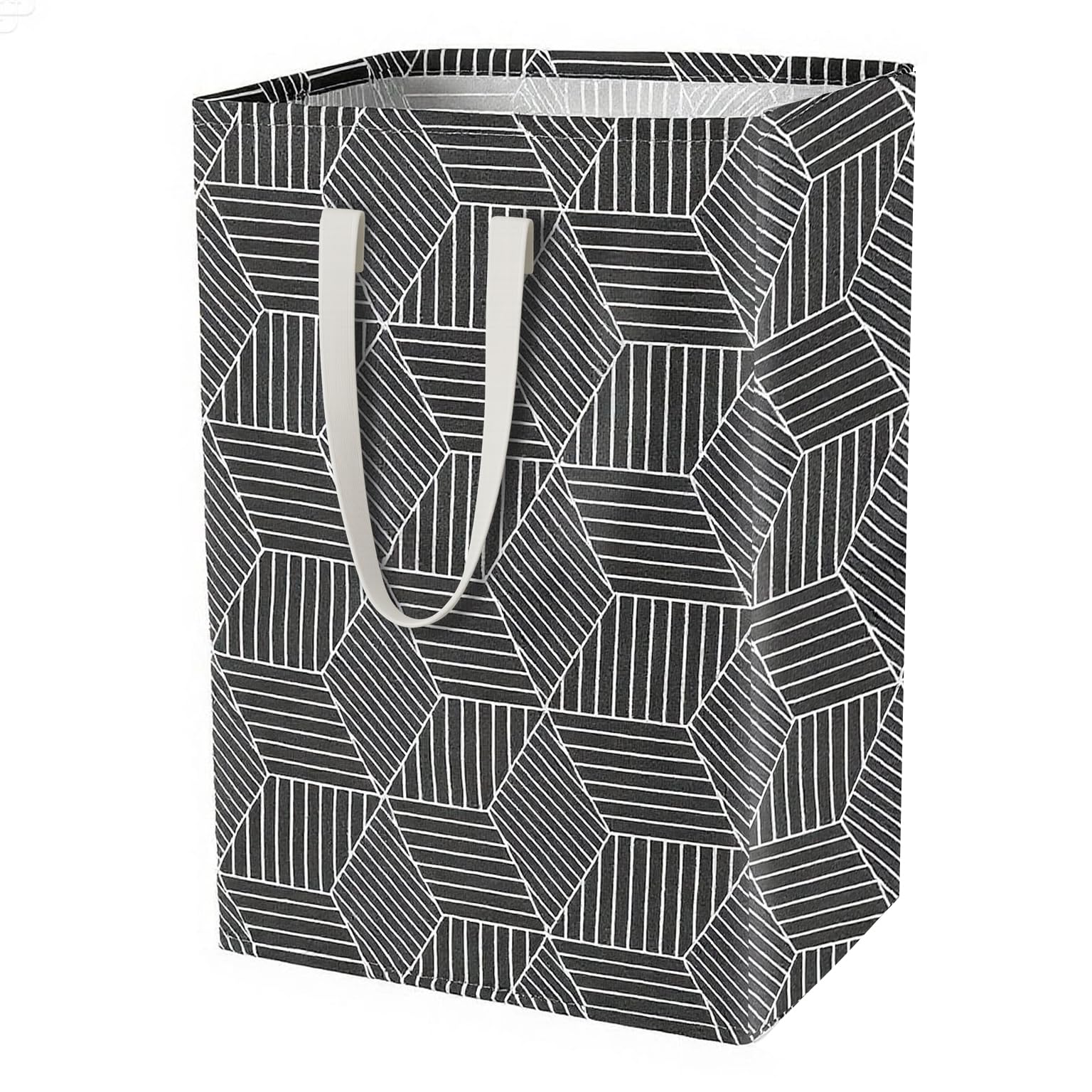 Waterproof Laundry Hamper Collapsible Laundry Basket Leather Handle Laundry Bag Large Clothes Storage Toy Organization for Bathroom Bedroom Laundryroom College Dorms (Gift Baskets-005)
