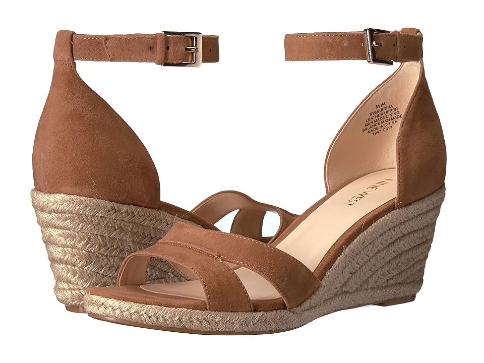

Nine West Jabrina Espadrille Wedge Sandal (Natural Suede) Women's Shoes