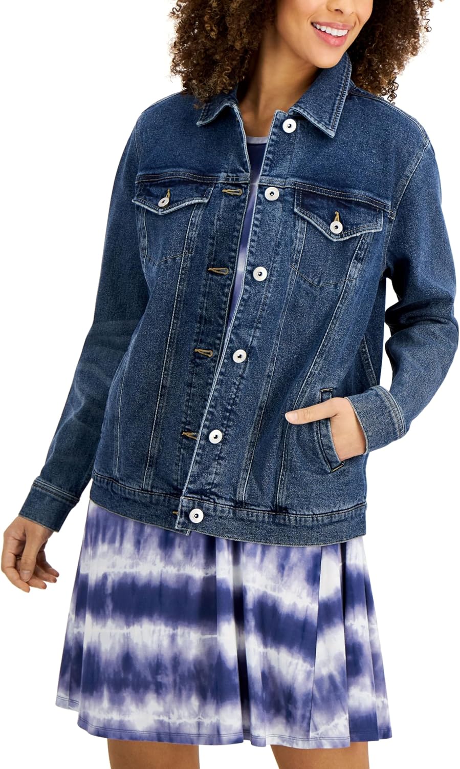 Style & Co. Women's Denim Trucker Jacket