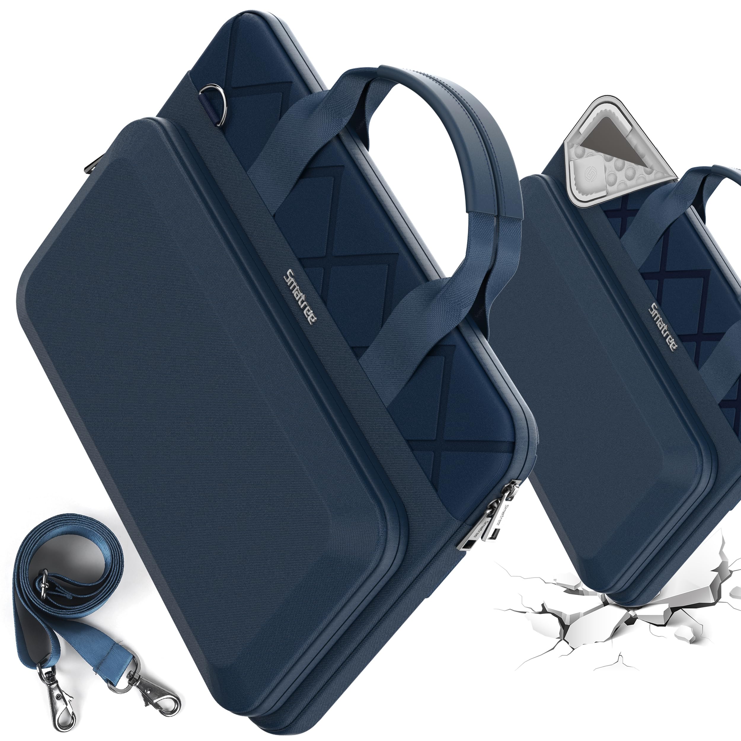 Smatree CityShield MC05B Laptop-Schultertasche für Lenovo ThinkPad L13 Yoga Gen 3 2 in 1/Gen 4, für 34,3 cm (13,5 Zoll) Lenovo ThinkPad X1 Titanium Yoga 2 in 1/X1 Nano/X1 Nano Gen 3, Blau