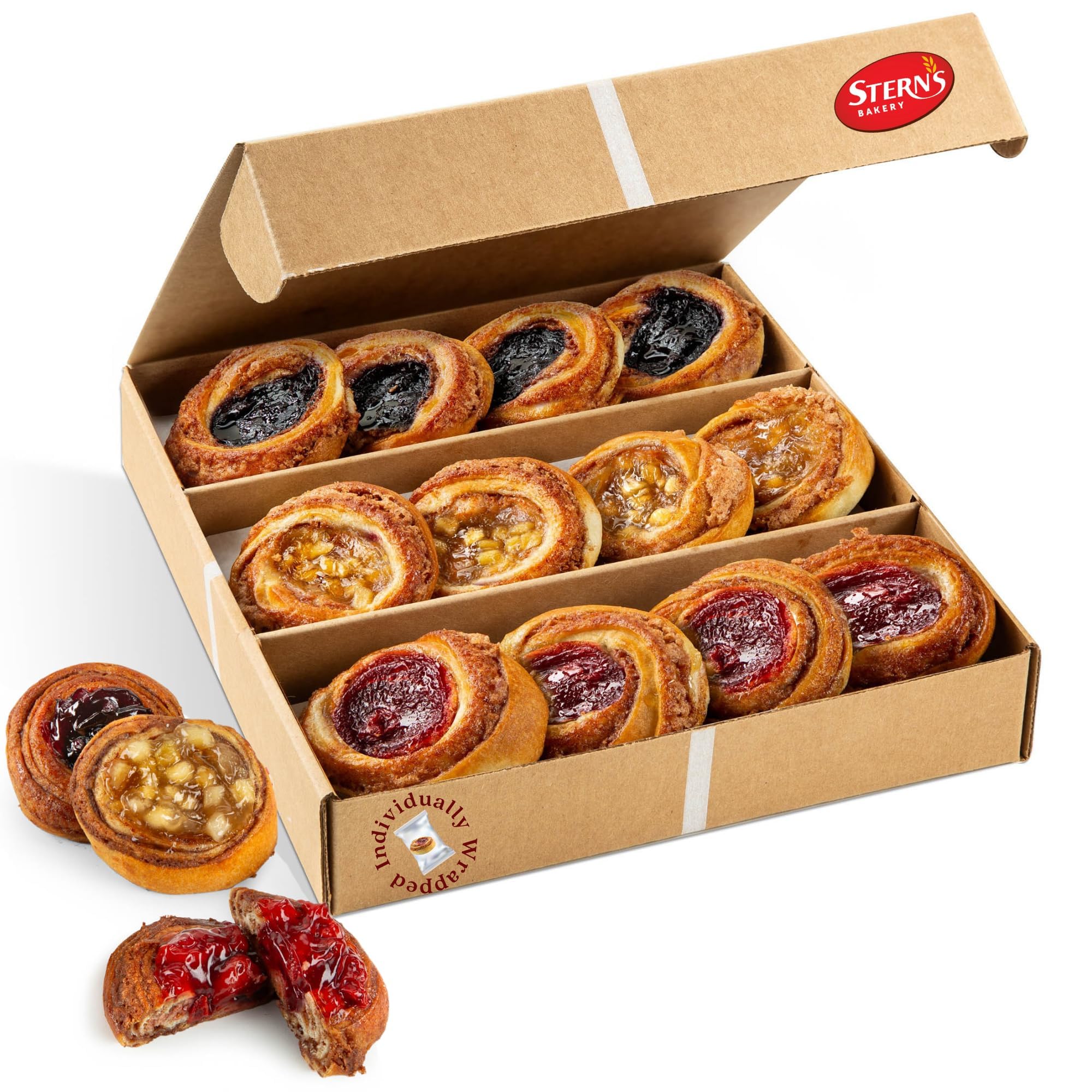 Amazon.com : Fruit Danish Pastry | Holiday Food Gifts [12 Count