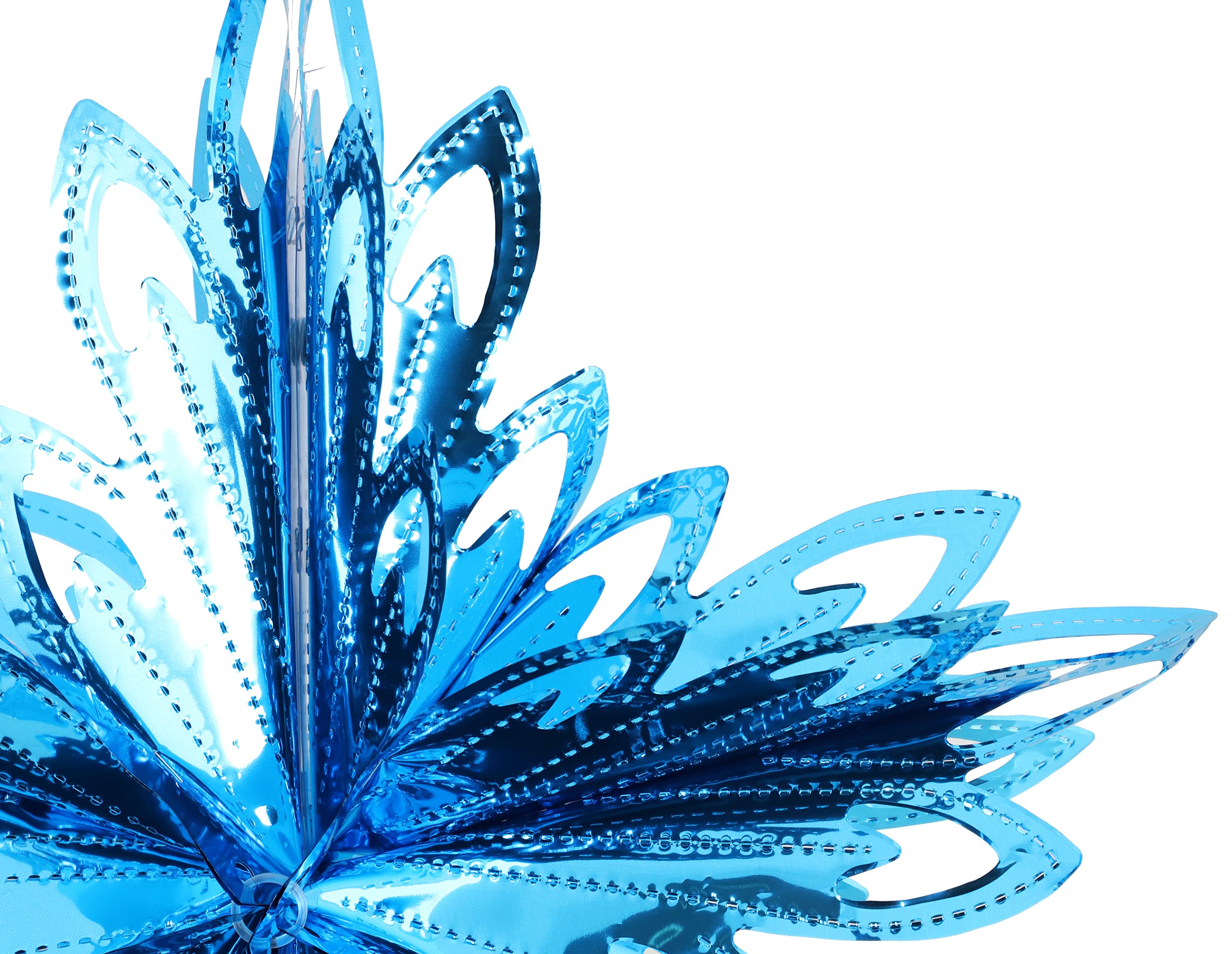 Christmas Concepts® 16” (1.3ft) Large Foil 3D Star Hanging Decoration - Christmas Trimming (Turquoise), 16" - Image 4