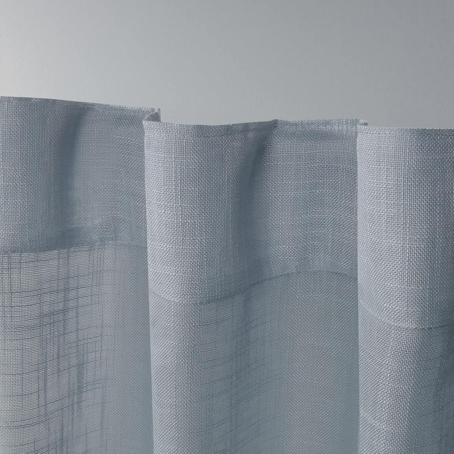 Exclusive Home Bella Sheer Hidden Tab Top Curtain Panel Pair, 54"x63", Melrose Blue