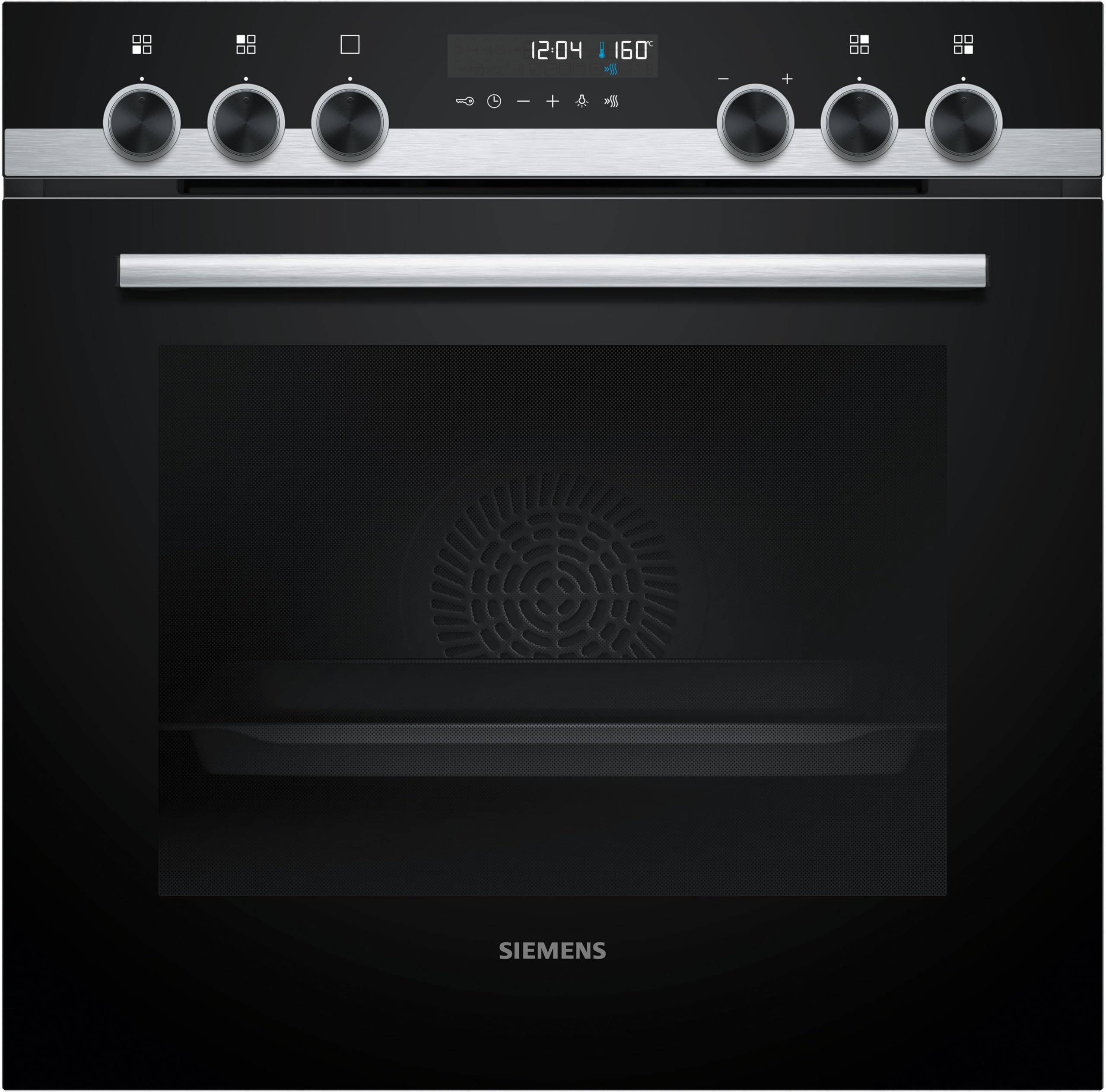 Siemens PQ521IB02 Einbau-Herd-Set 60 x 60 cm Pyrolyse Selbstreinigung Induktionskochfeld Kombi-Induktion Edelstahlrahmen