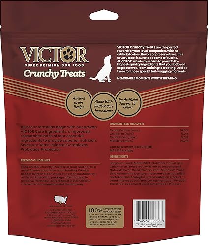 Miniatura 2 de Victor Super Premium - Alimento para perros  Golosinas clásicas crujientes para perros con harina de cordero  Golosinas sin gluten para perros de