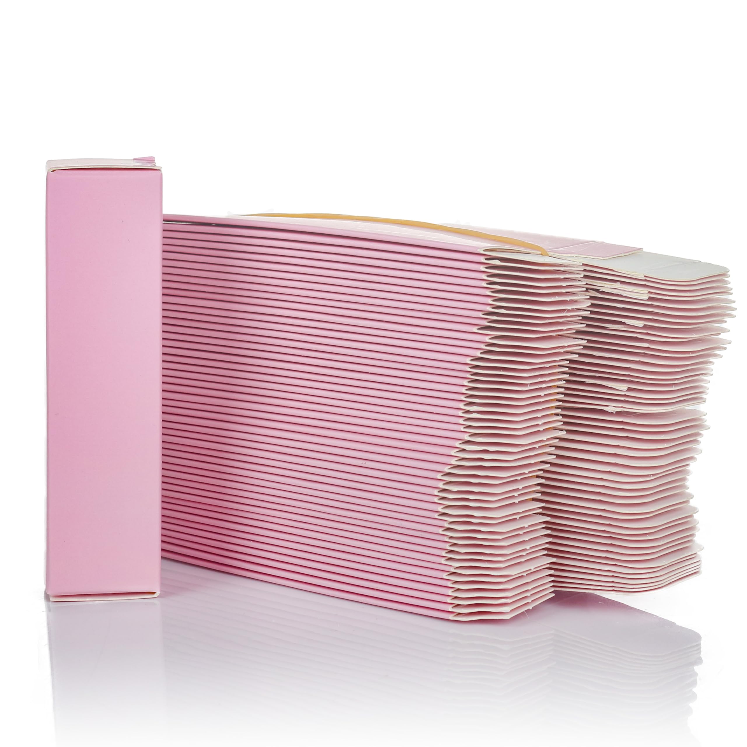 COSIDEA 50pcs 25 * 25 * 95mm lip gloss Craft Matte pink paper box Small packing boxes 350gms for DIY cosmetics