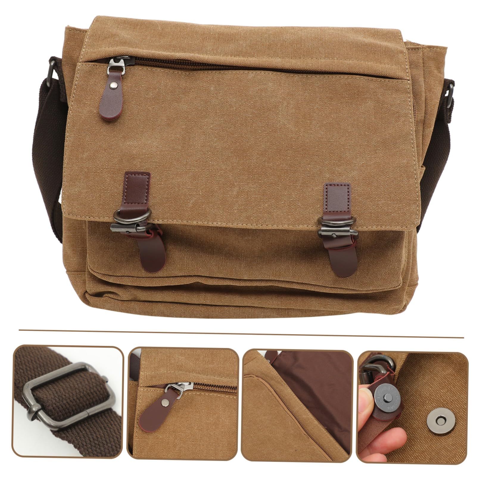 Duża Pojemna Torba Ramię z Płótna Ramię Stylowa Męska Torba Crossbody i Wygodna Co Dzień dla Studentów i Co Dzień