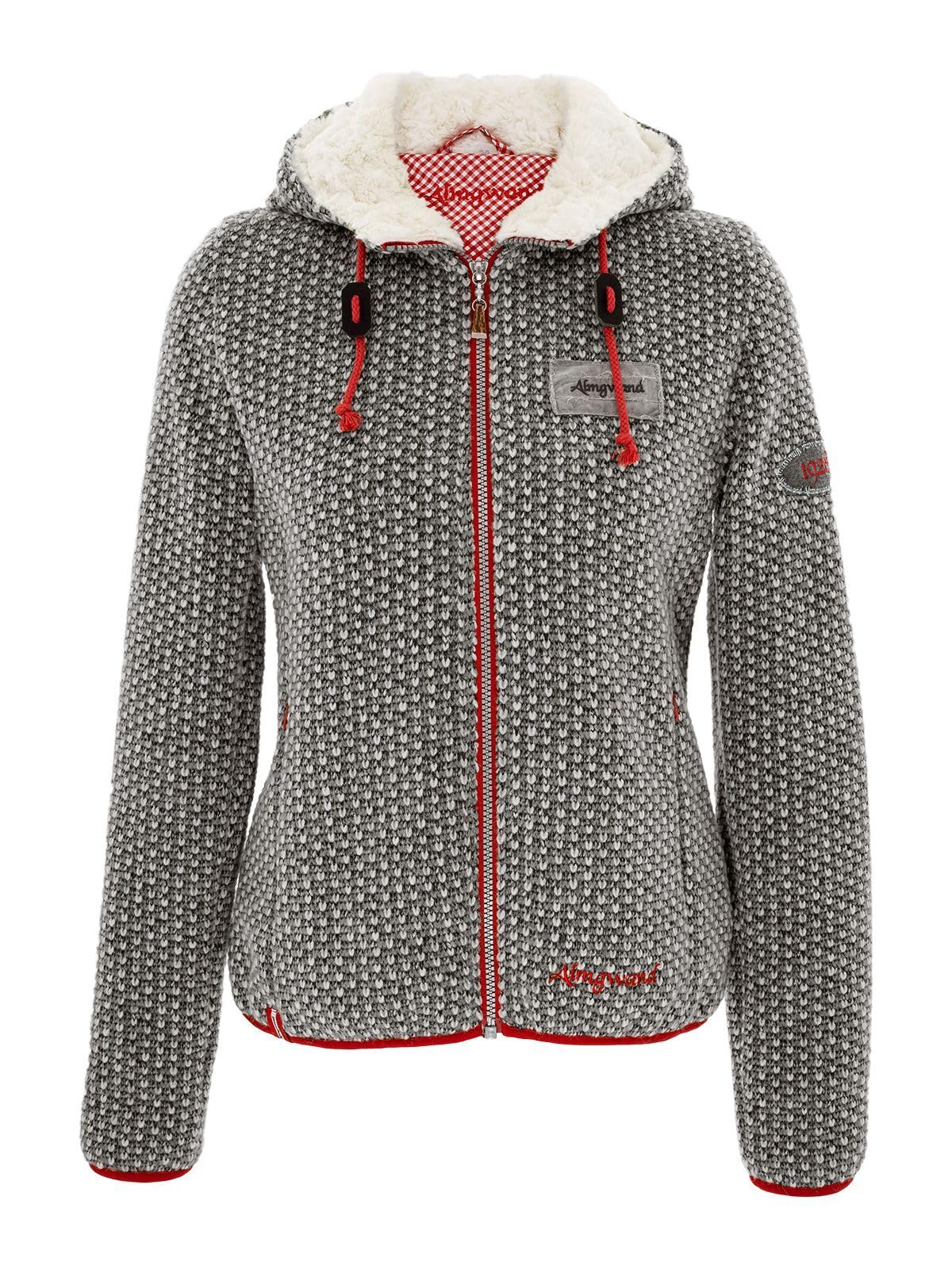 Damen Skijacke Strickfleece Jacke Almgwand Strickjacke Damen Sale