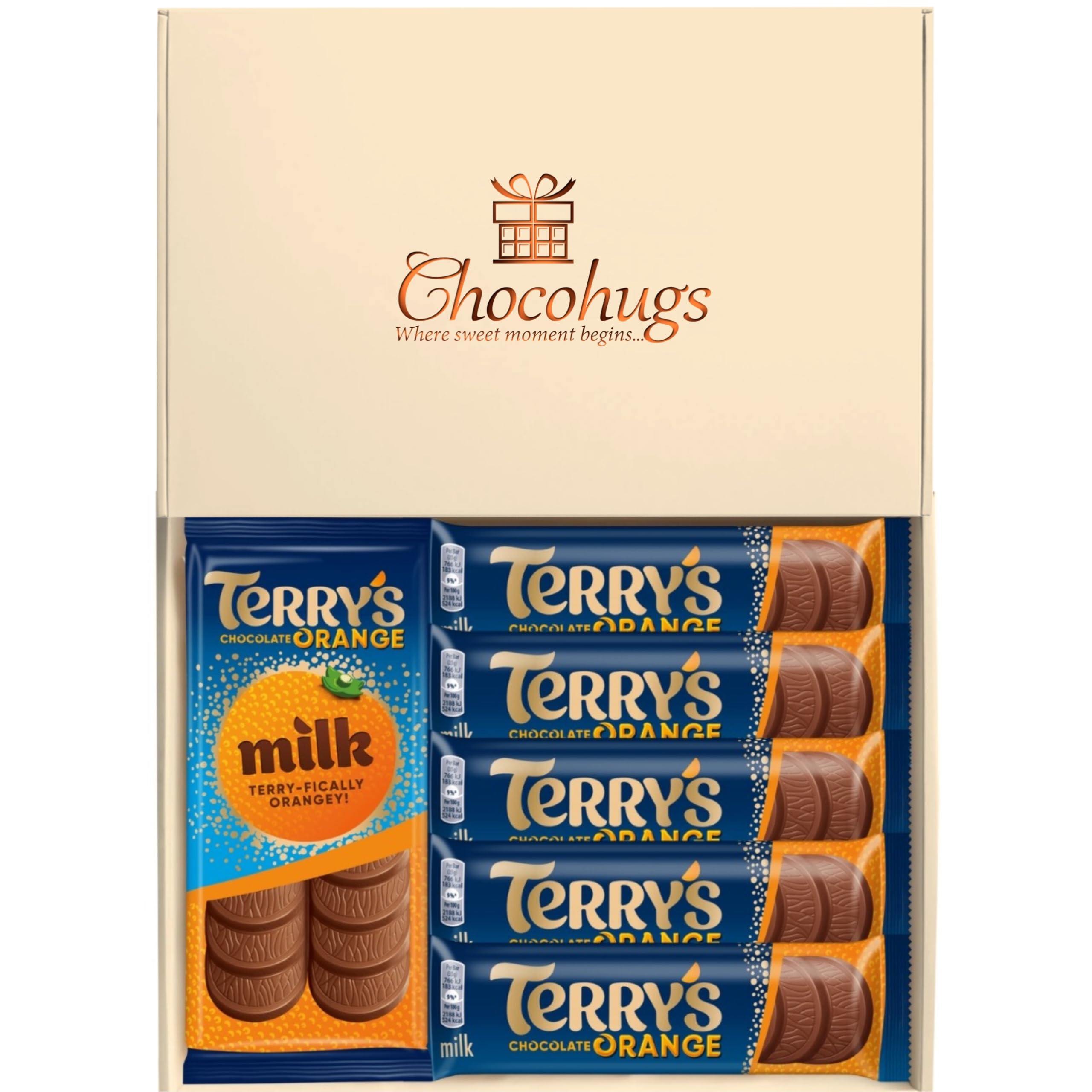 Terry’s Orange Chocolate Gift Hamper Box | Terry’s Orange Lover Selection Box of Chocolates | Letterbox Gift | Chocolate Assortments | Sweet Treat Box | Happy day, Surprises, Celebration
