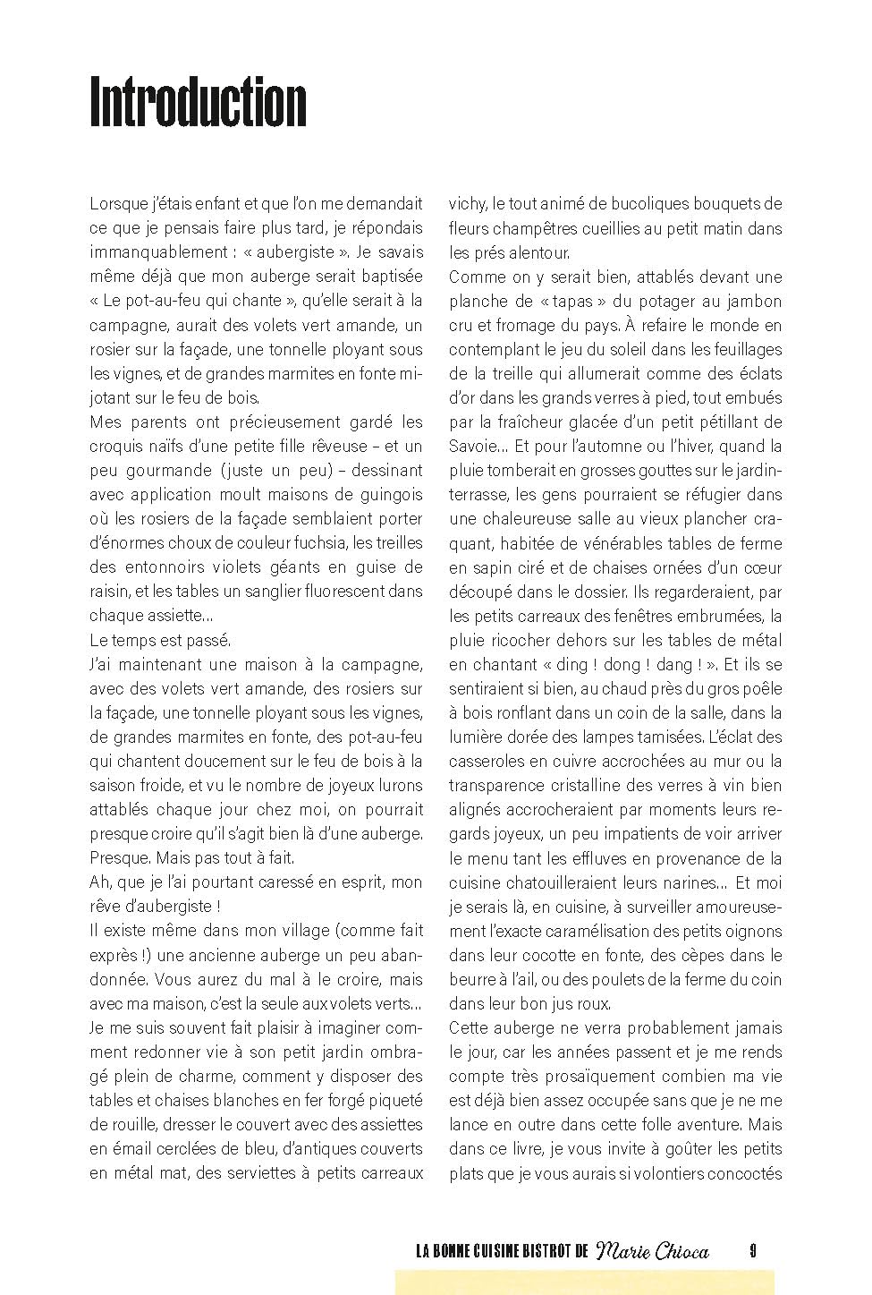 La bonne cuisine bistrot de Marie Chioca: 75 recettes traditionnelles, bio et de saison
