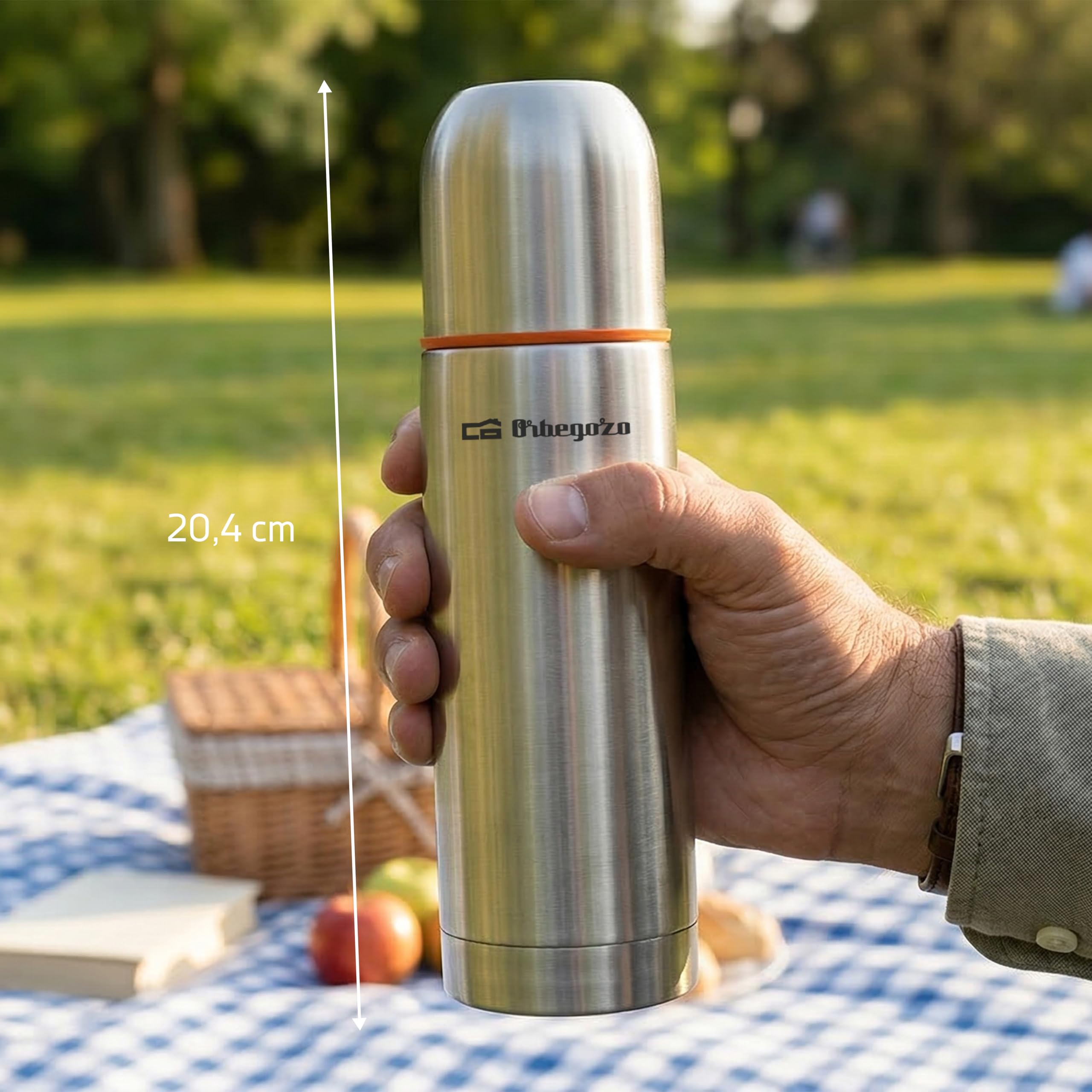 Orbegozo - Liquid thermos flask, stainless steel 250 ml : Amazon.sg: Home