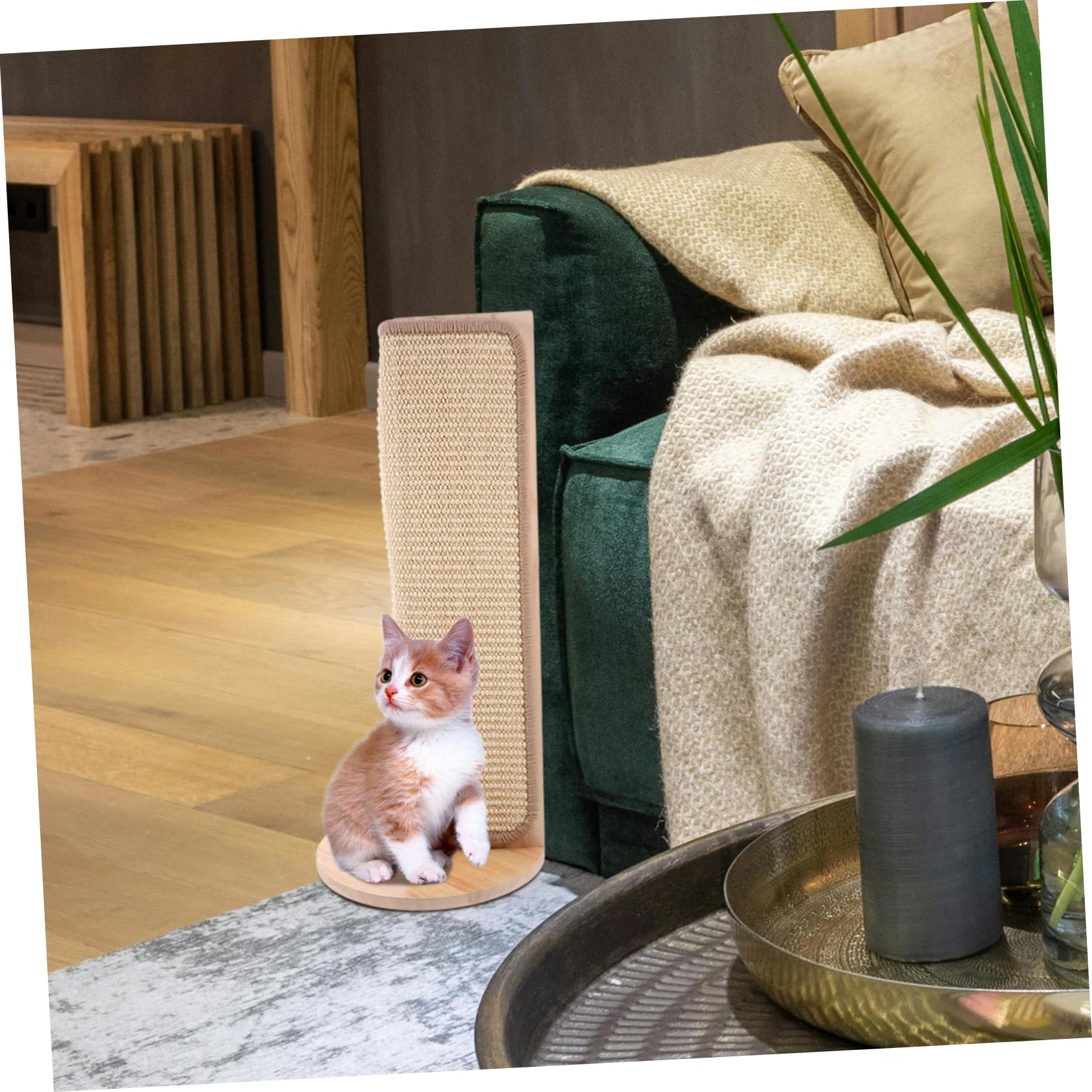 ibasenice Rascador de Sisal Natural para Gatos Protector de Esquina para Sofá, Almohadilla Resistente al Desgaste para Muebles, Adecuado para Proteger Paredes y Sofá de Arañazos de Gato