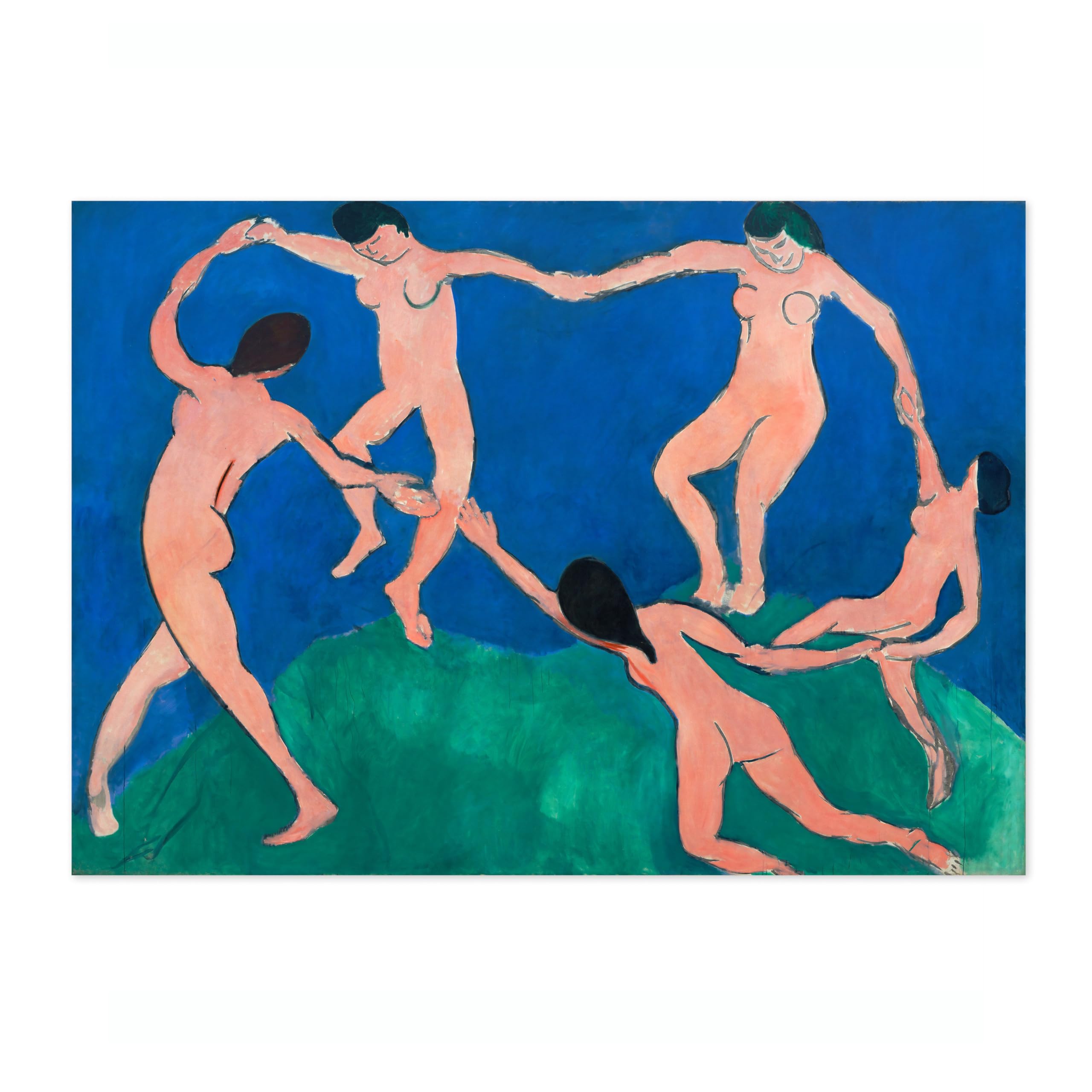La Danse Henri Matisse Poster. Classic Art Painting Print, Art Exhibition Neutral Wall Art, Modern Minimalist Home Decor Picture, Archival Matte, A2 (Print Only) - 59.4x42cm