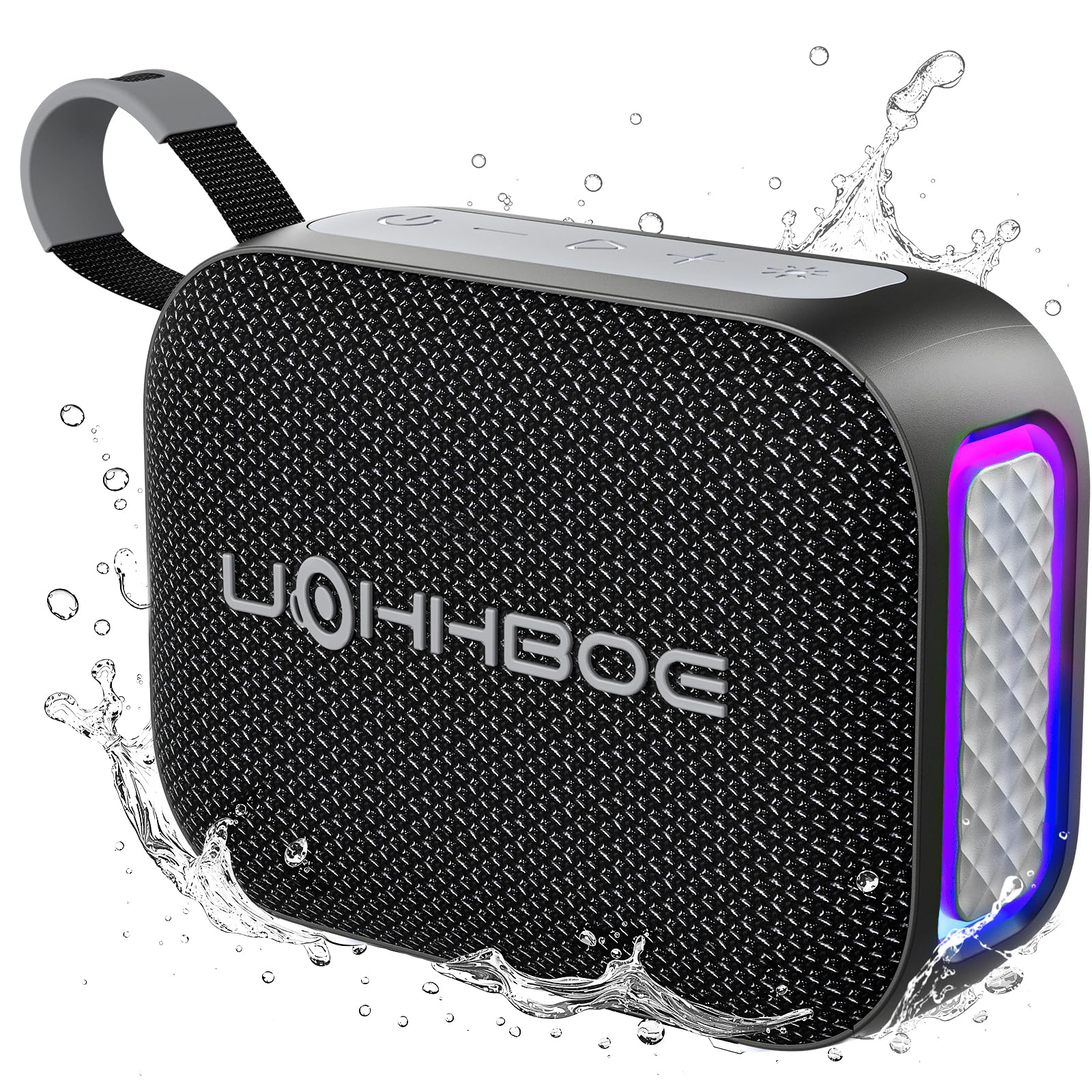 UOHHBOE Cassa Bluetooth Portatile Altoparlante Bluetooth 6.0 20W Batteria 24H Impermeabile IPX5 Luci RGB Stereo TWS Funzione Vivavoce Ricarica USB-C, AUX-in