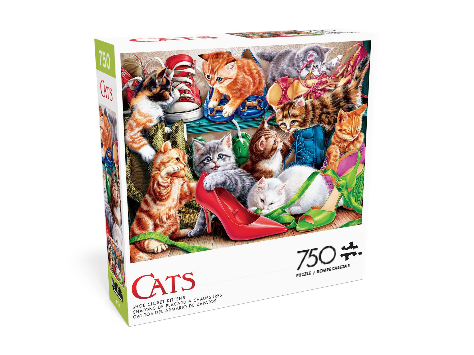 Amazon.com: Buffalo Games - Shoe Closet Kittens - 750 Piece Jigsaw