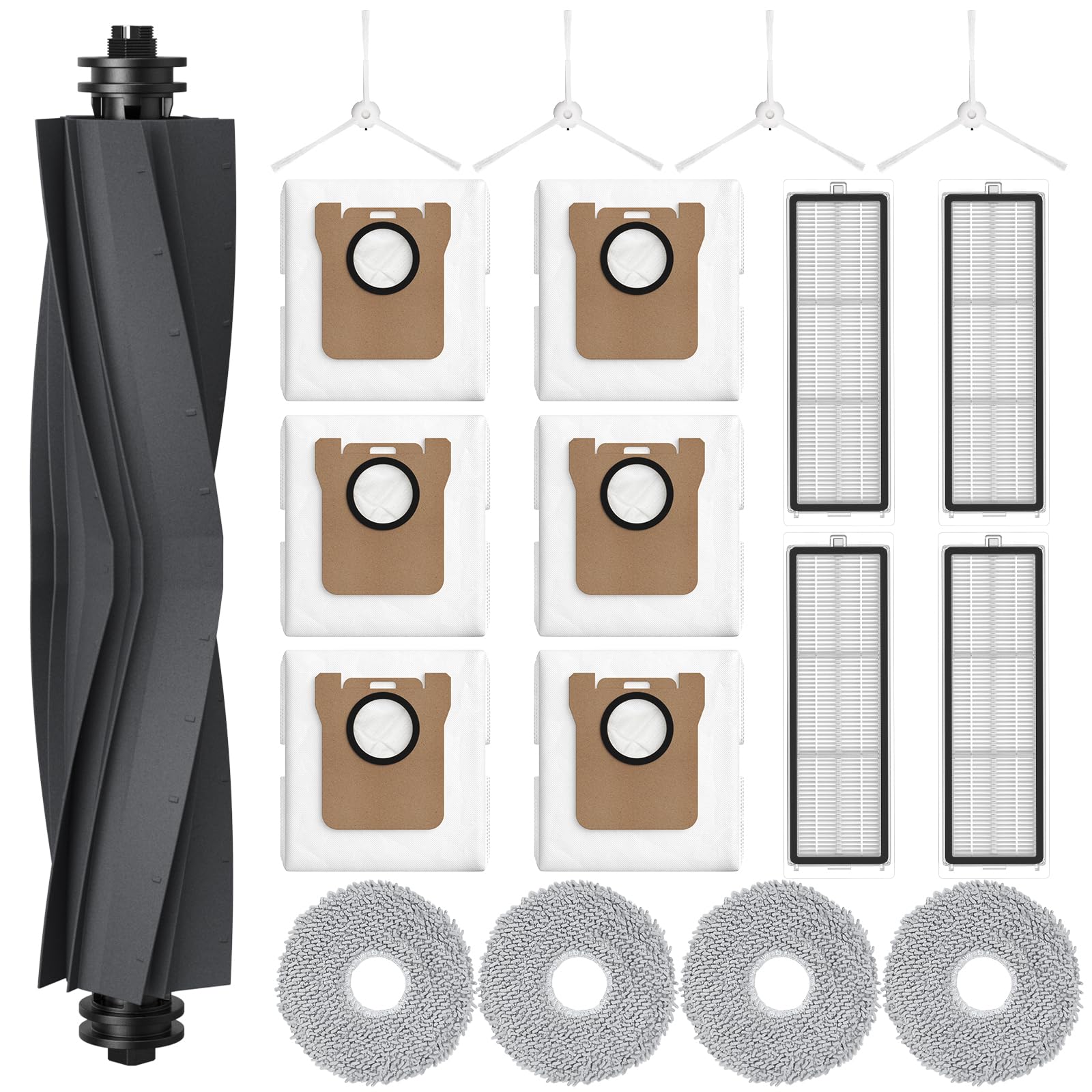 19 Stück Zubehör für Xiaomi X20+ / X10+ Roboterstaubsaugern, Ersatzteile Zubehör für Dreame L10s Ultra, L10 Ultra, L10 Prime, L10s Pro Gen 2, S10, S10 Pro, S20, S20 Pro Staubsaugerroboter