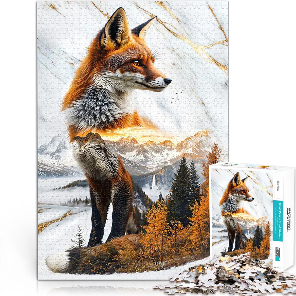 Spirito degli Altipiani Dorati Puzzle 2000 pezzi per adolescenti Giocattolo educativo antistress perché è ideale come regalo per tutta la famiglia 70x100cm