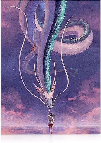 Modern Merch Kits de arte de diamantes de anime para adultos con diseño de dragón, pintura de diamante 5D para adultos, arte de pared de anime para