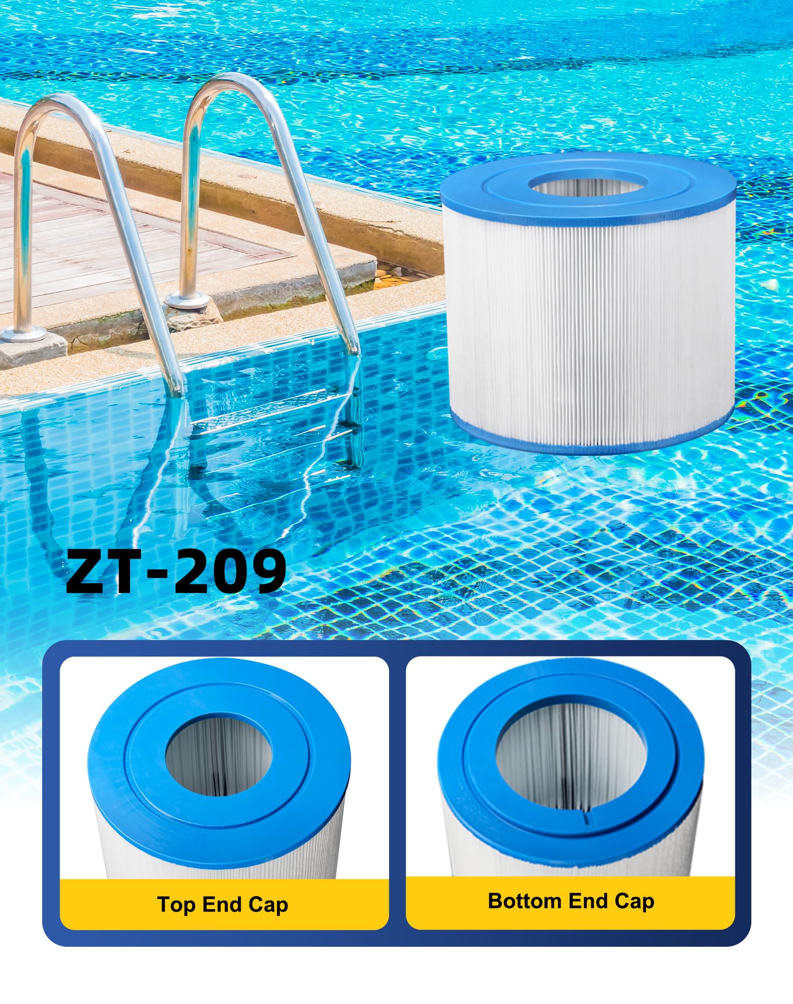ZOTEE Cartucho de filtro de repuesto para spa y piscina PBF40M, Bull Frog Spas, Wellspring 30 Coreless 10-00282, 2 paquetes