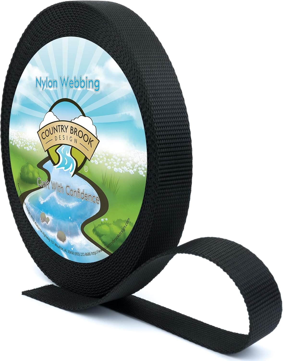 Country Brook Design - Nylon Webbing 3/4 Inch Straps for Bags, Furniture Straps, Molle Straps, Nylon Strap, Bag Straps, Lashing Straps, Purse Making Supplies