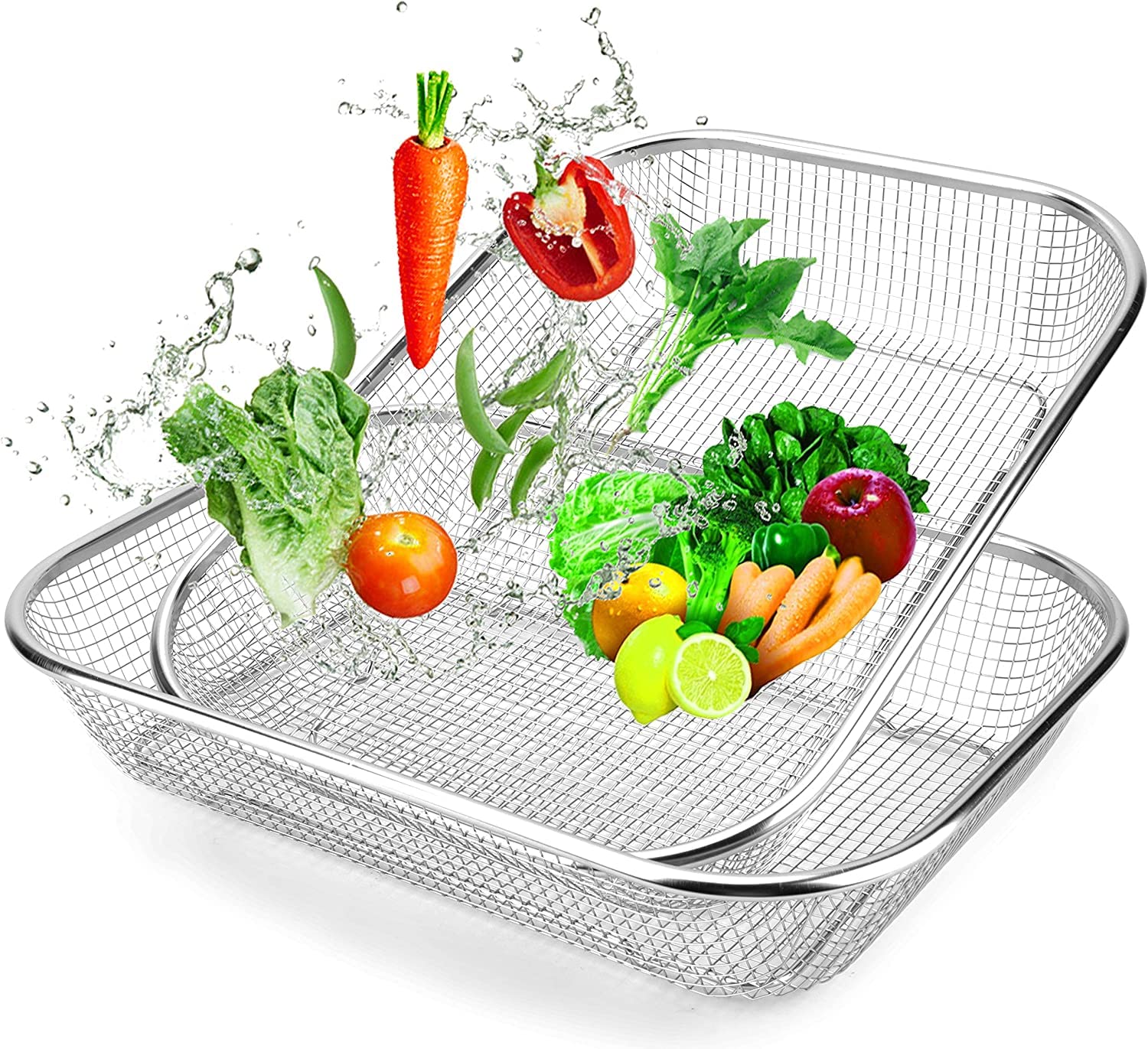 See full amazon price history chart for Alark Colander Stainless Steel Strainer Basket with Handle Kitchen Food Drainer for Pasta Spaghetti Wash Rice Drain Veggies Fruits and Micro-Perforated Mesh Noodle Salad (15 in) Alark Colander Stainless Steel Strainer Basket with Handle Kitchen Food Drainer for Pasta Spaghetti Wash Rice Drain Veggies Fruits and Micro-Perforated Mesh Noodle Salad (15 in) (B0BTMB5G9Q) Amazon Price History, Amazon Price Tracker