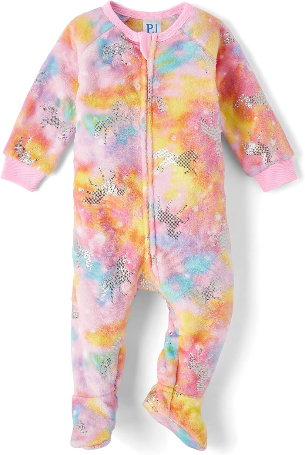 The Children's Place baby-girls And Toddler Fleece Zip-front One Piece Footed Pajama
