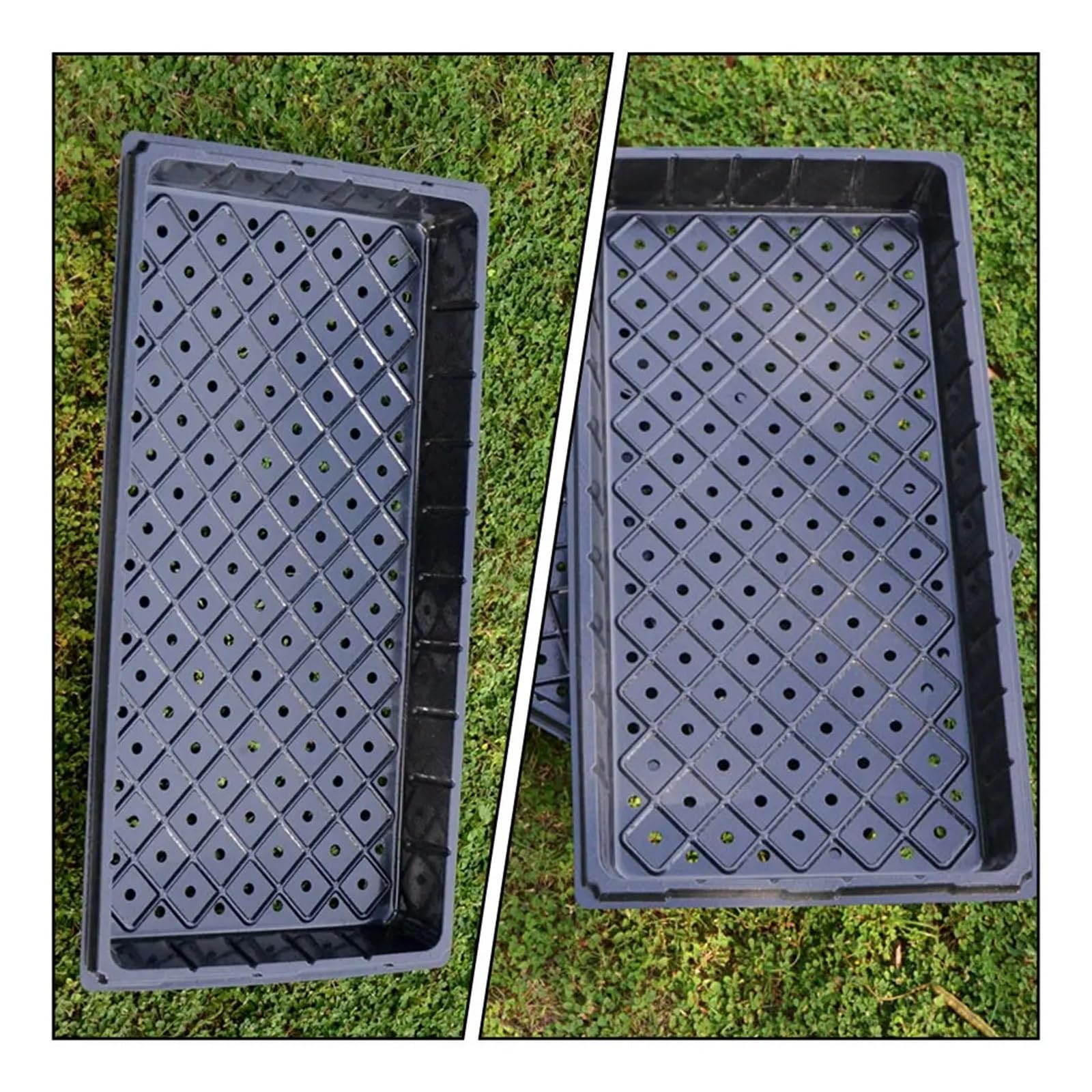 Semilleros De Germinacion Bandeja for Plantar en vivero, bandejas de Cultivo de Mano de Obra Fina for Suministros de jardín, iniciador de plántulas, Uso en Invernadero, 4 Uds.