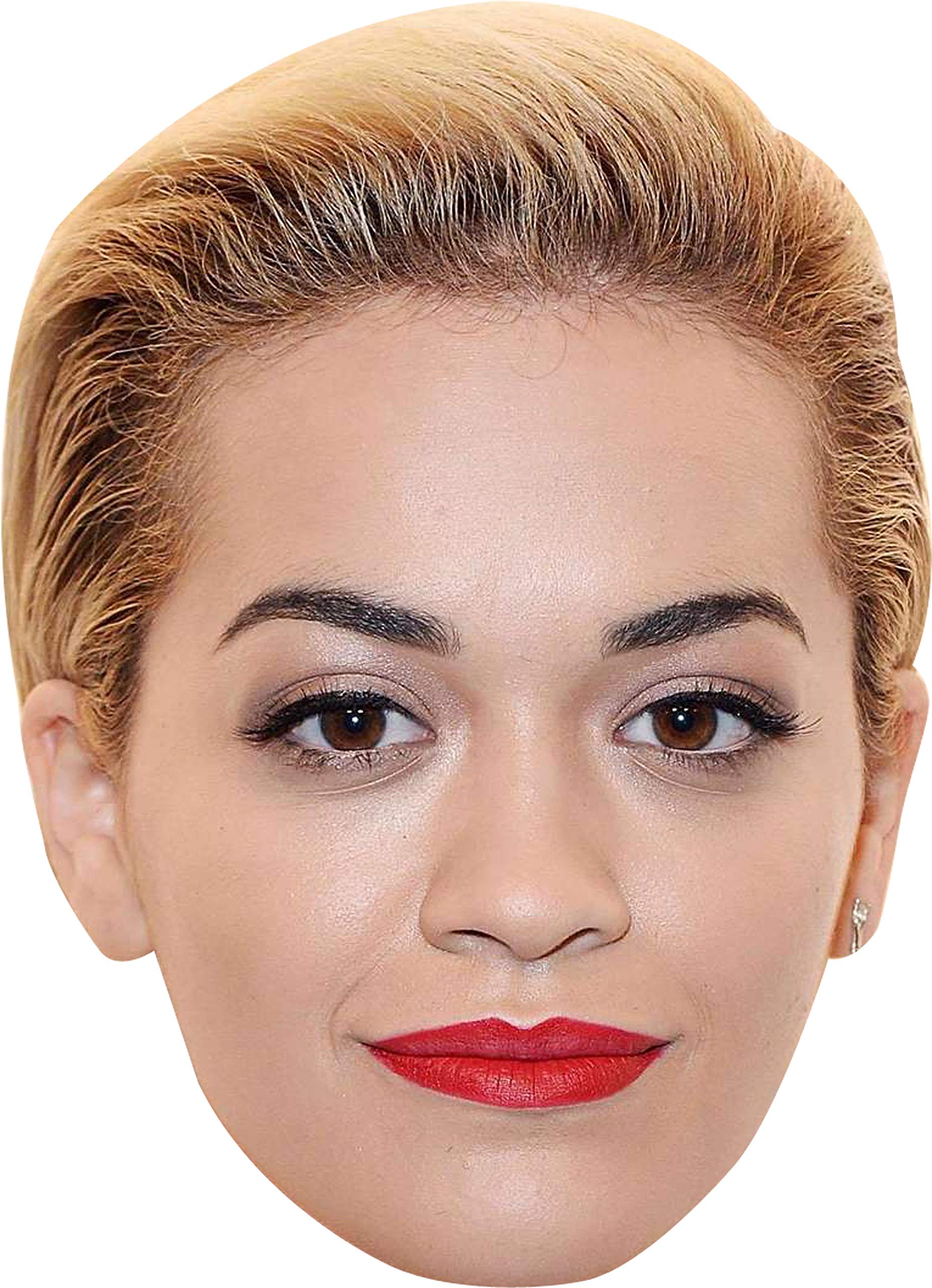 FoxyPrinting Rita Ora Music Celebrity Cardboard Party Face Mask Fancy Dress