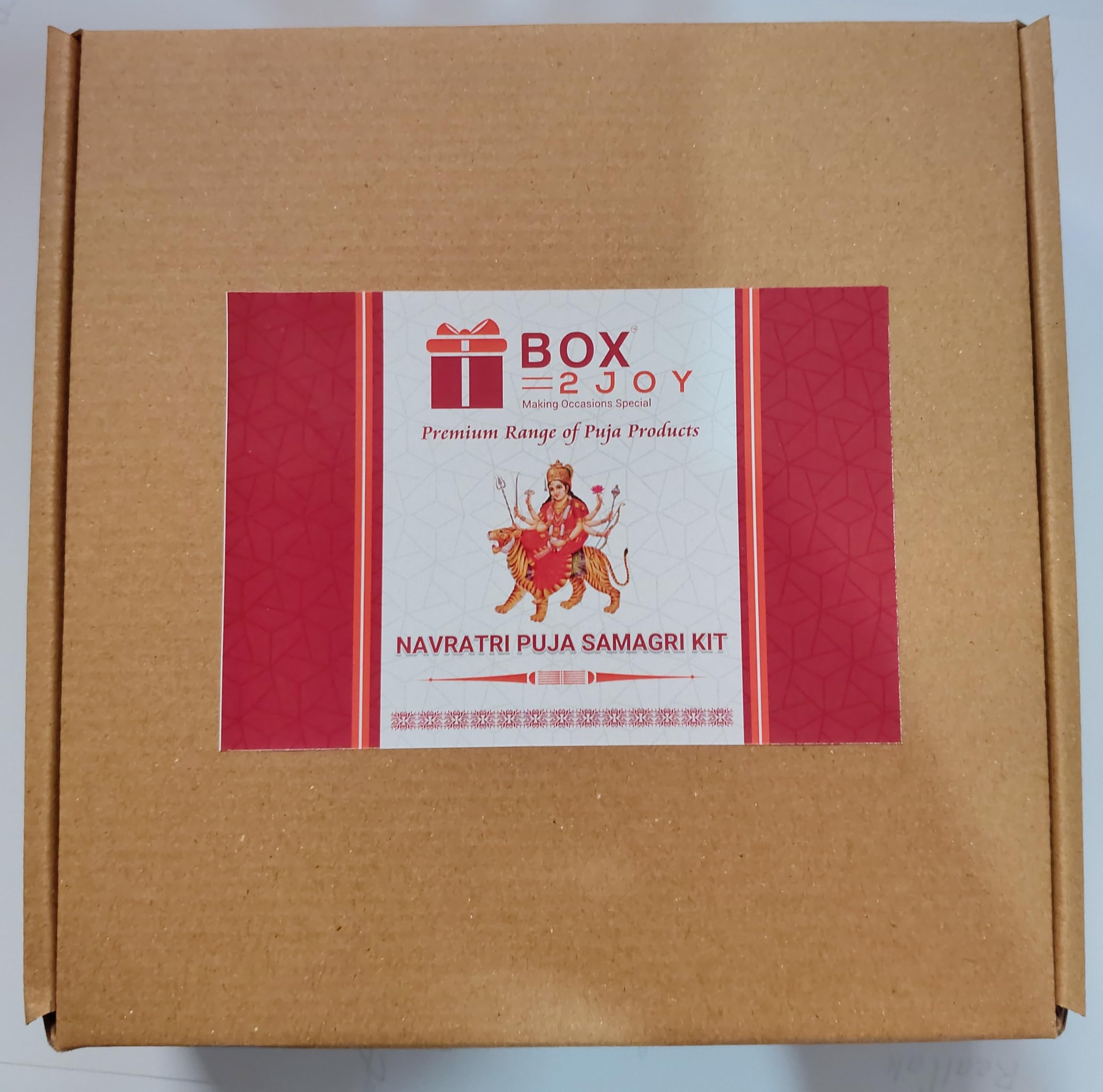 Box2Joy - Making Occasions Special - Premium Navdurga Puja Kit – Complete 40-Item Navratri Samagri with Hindi Puja Vidhi Book – All-in-One Durga Pujan Set-picture-21
