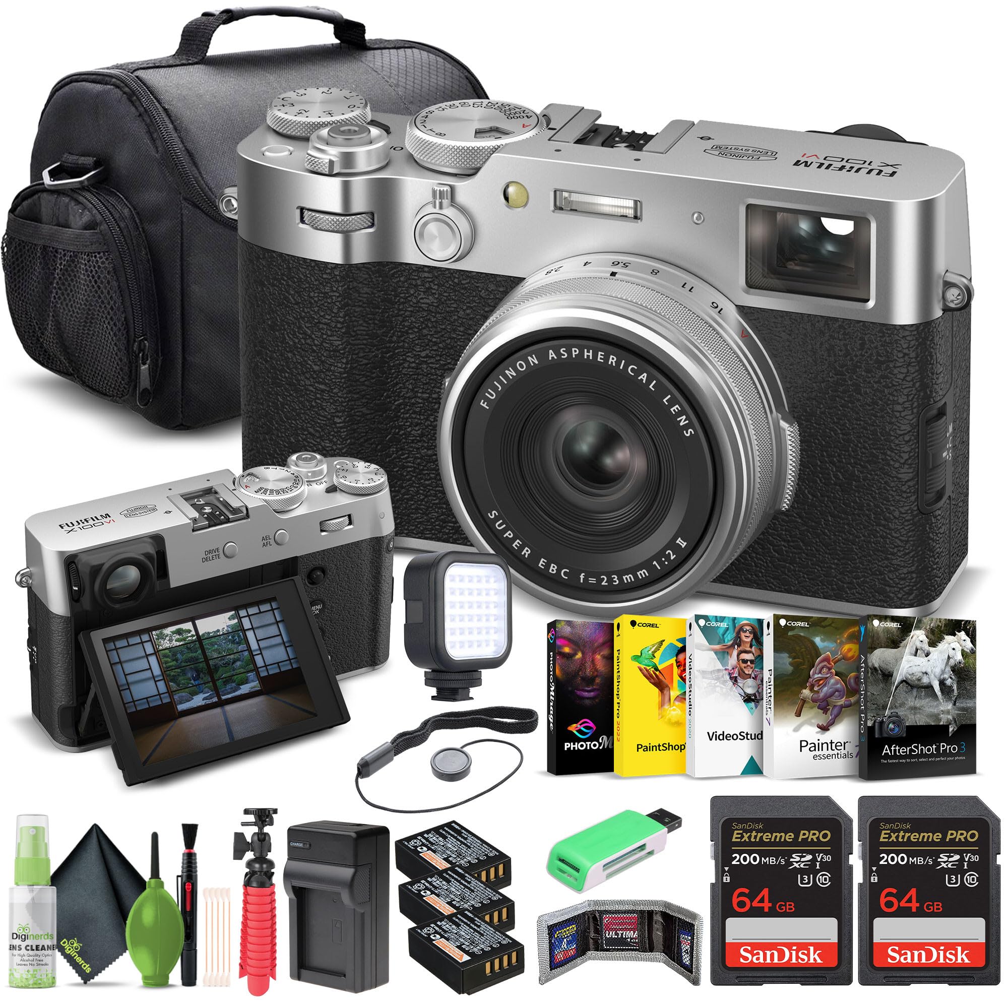 Amazon.com : FUJIFILM X100VI Digital Camera (Silver) (16821822) +