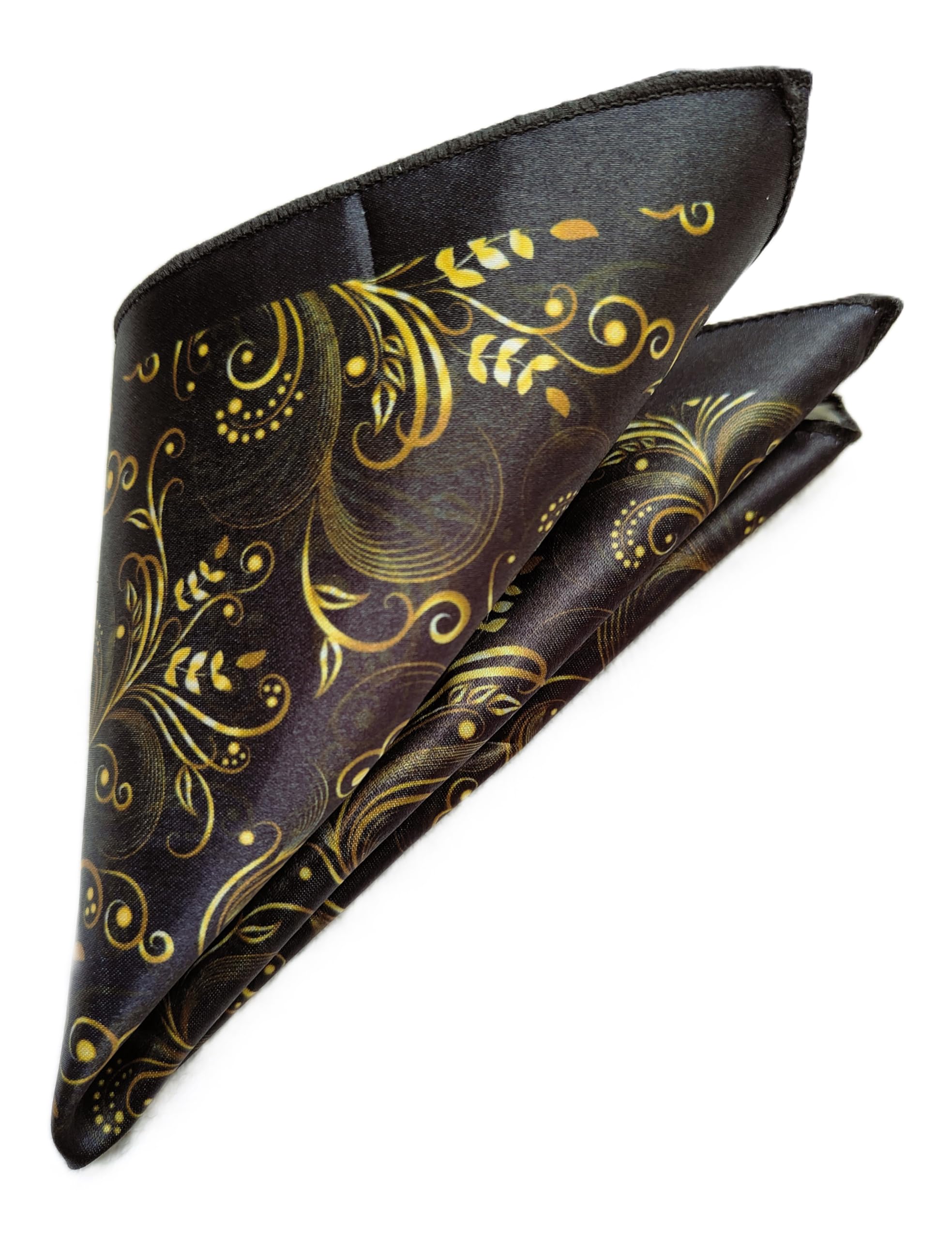 VOICI France - Premium Pocket Square Men Satin Wedding Handkerchief Multicolor Free Size