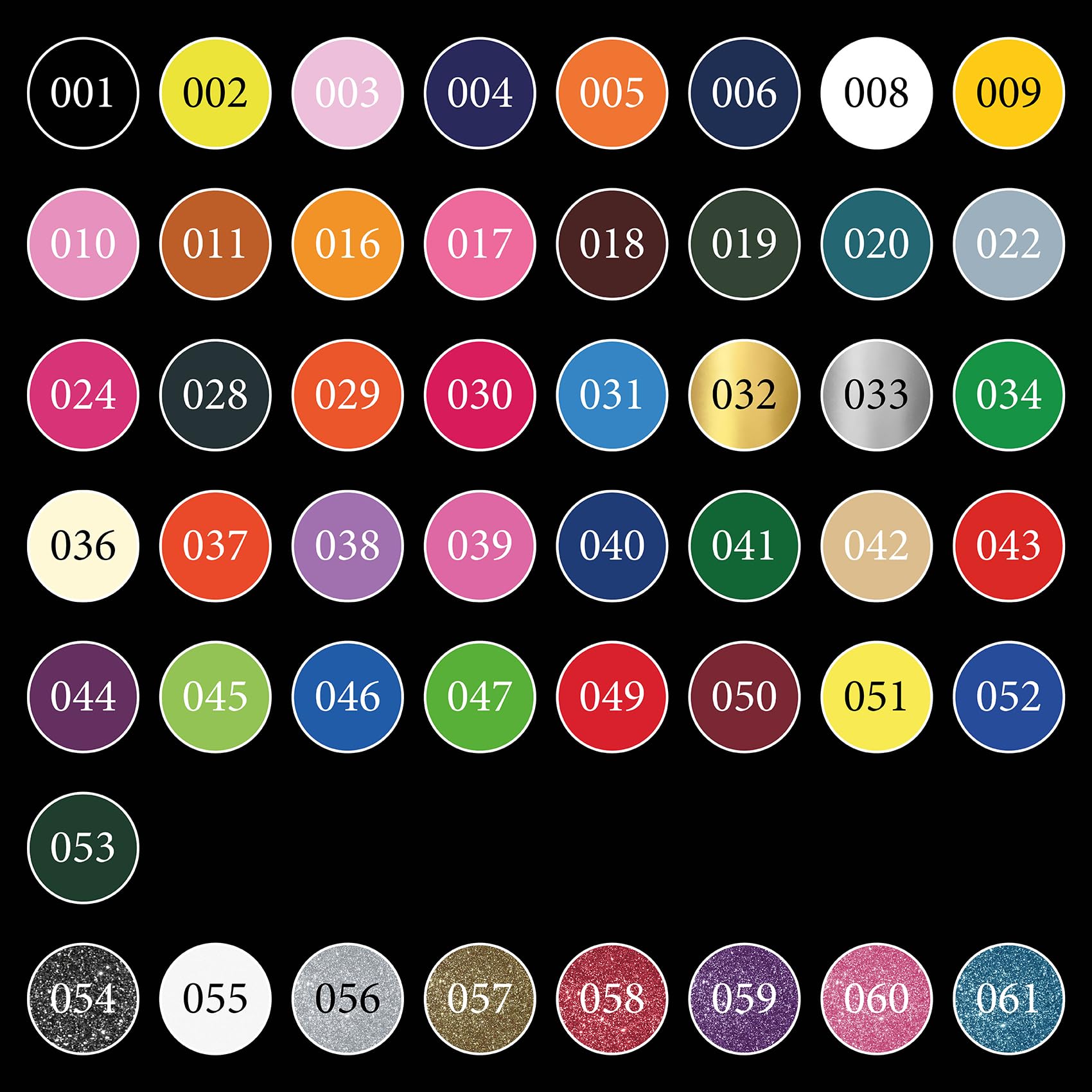 Pellicola in tessuto per plotter in 61 colori, formato DIN A4, 30