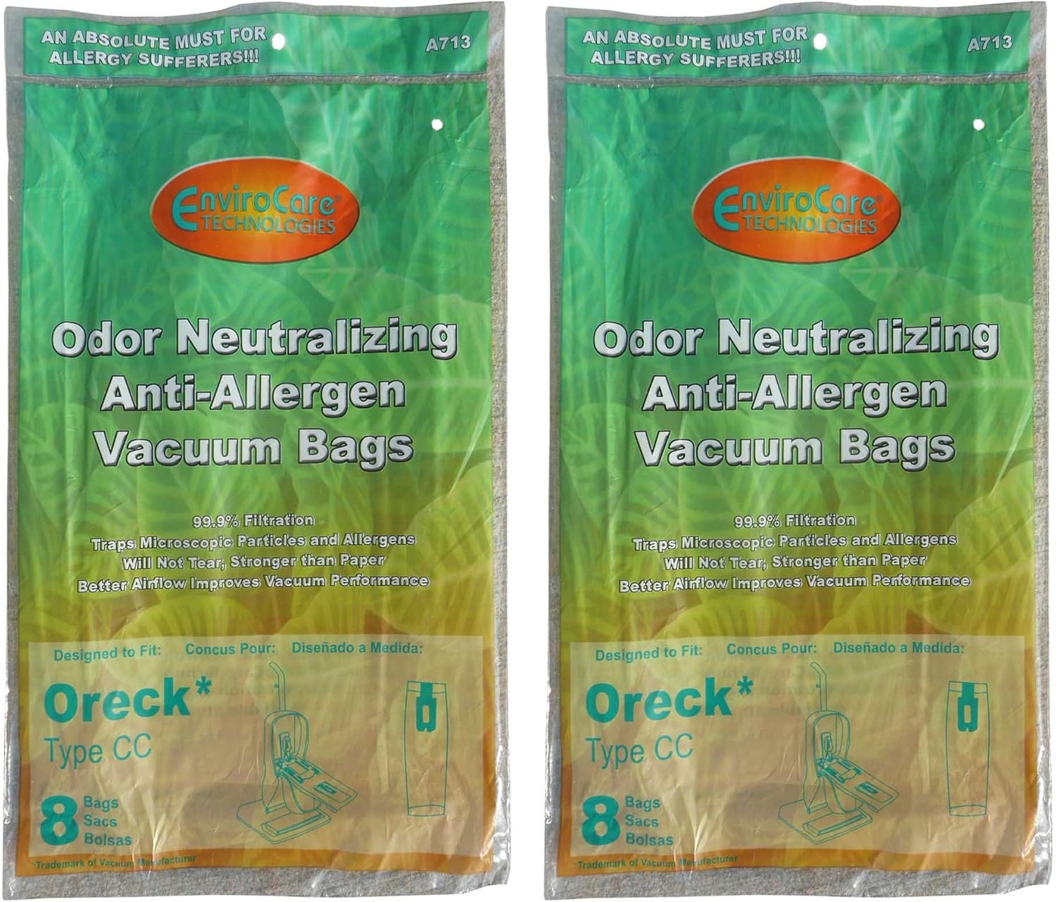 16 Oreck TYPE CC xl HEPA Filtration Allergy Odor