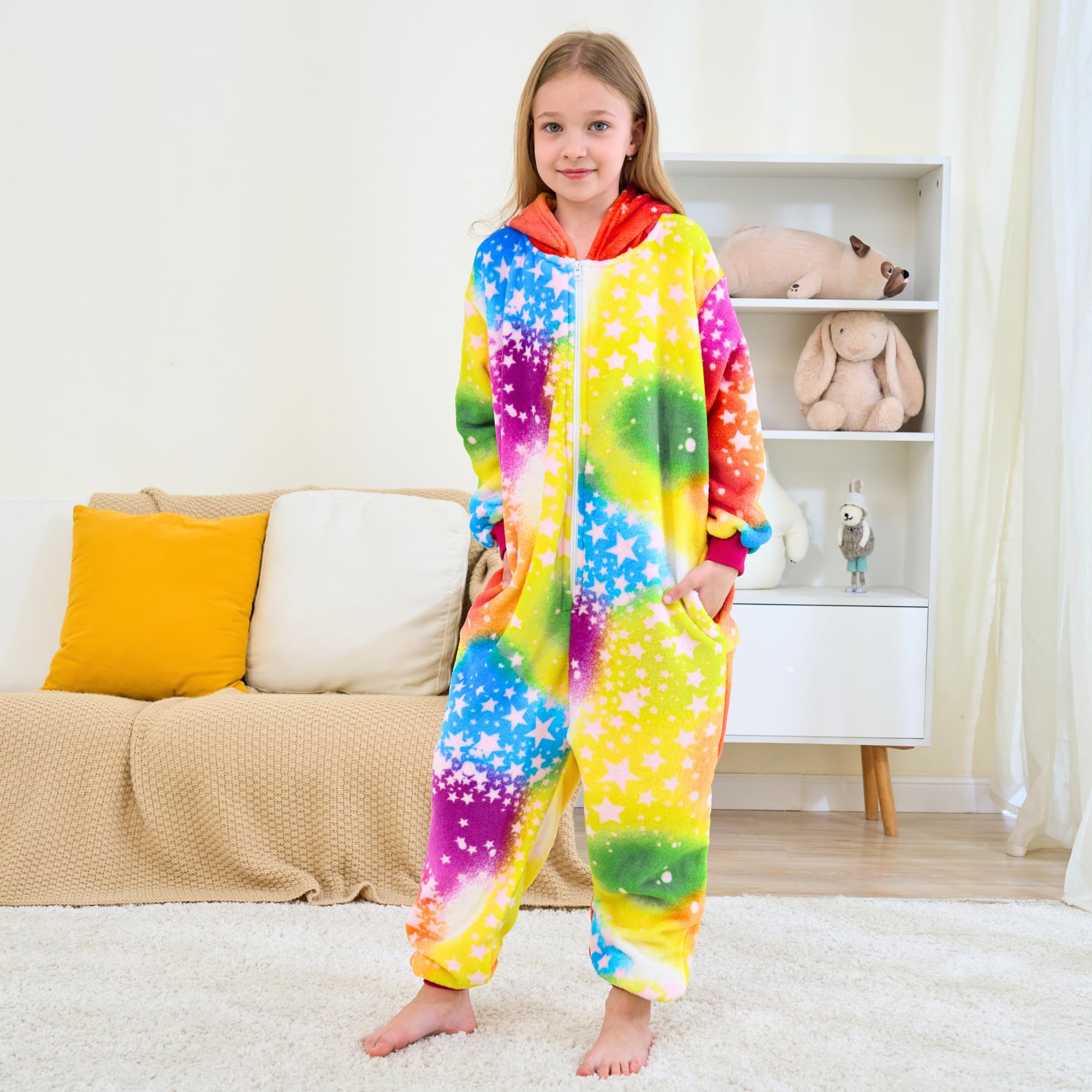 Grenouillère de Sommeil avec Oreilles de Chat pour Fille – Doux Pyjama Combinaison Chat pour Enfants