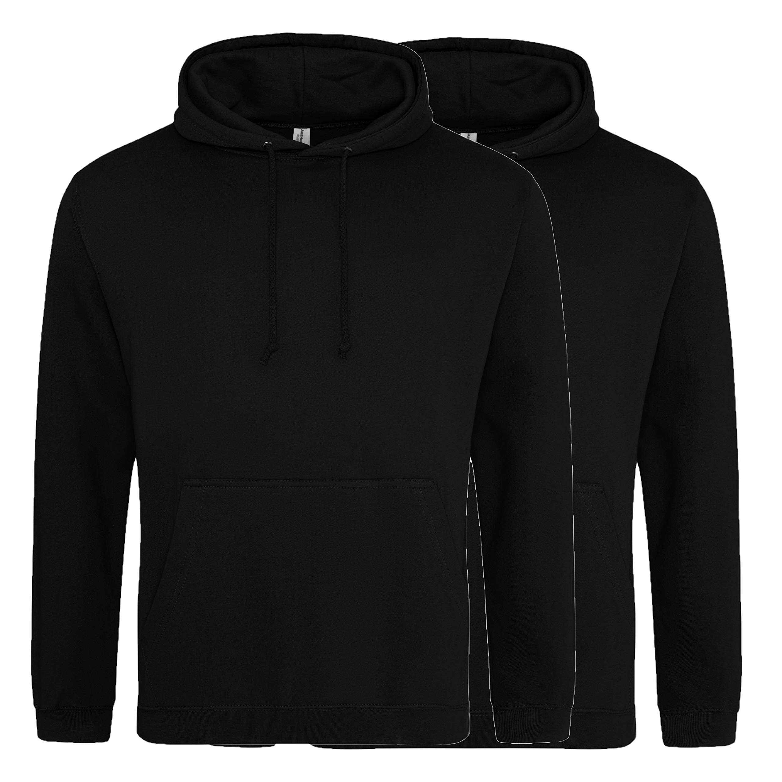 AWDis Just Hoods JH001 College Hoodie 2 Pack - DEEP Black - 3X-Large