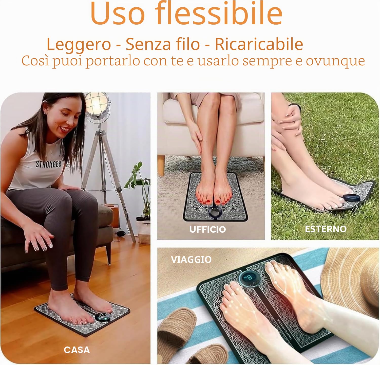 BIBIRE Massaggiatore per Piedi Elettrico Professionale - Foot Massager con Tecnologia Shiatsu e Riscaldamento, 8 Modalità per Gambe e Plantari, Allevia Dolori e Migliora la Circolazione